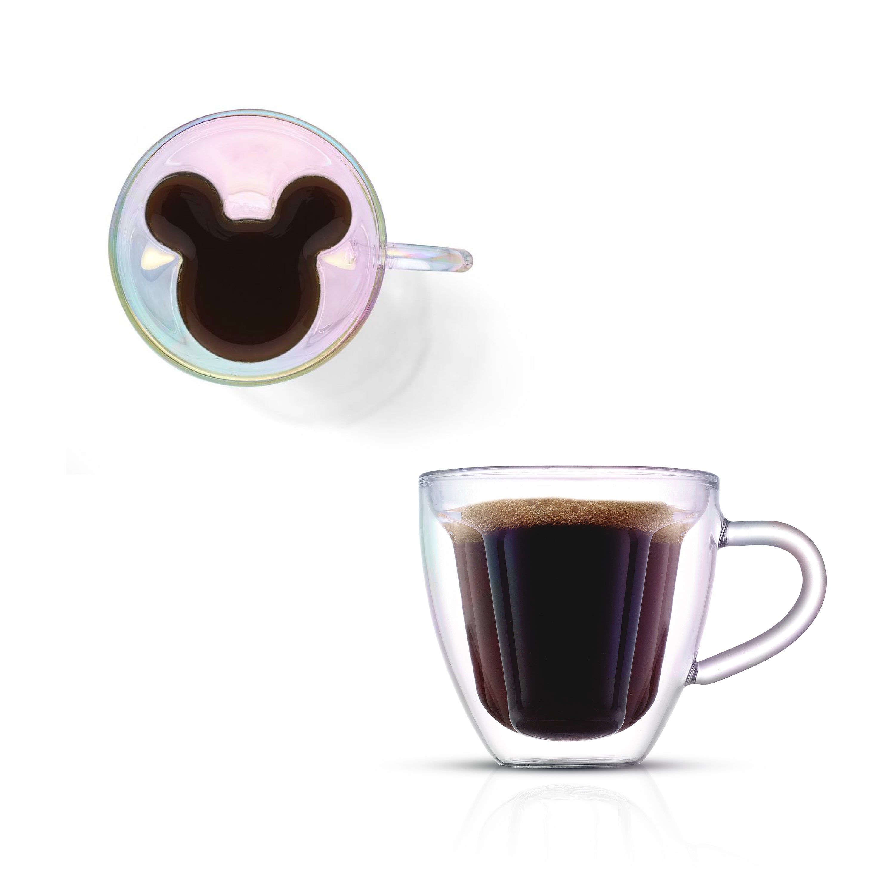 Disney100 3D Mickey Double Wall Espresso
