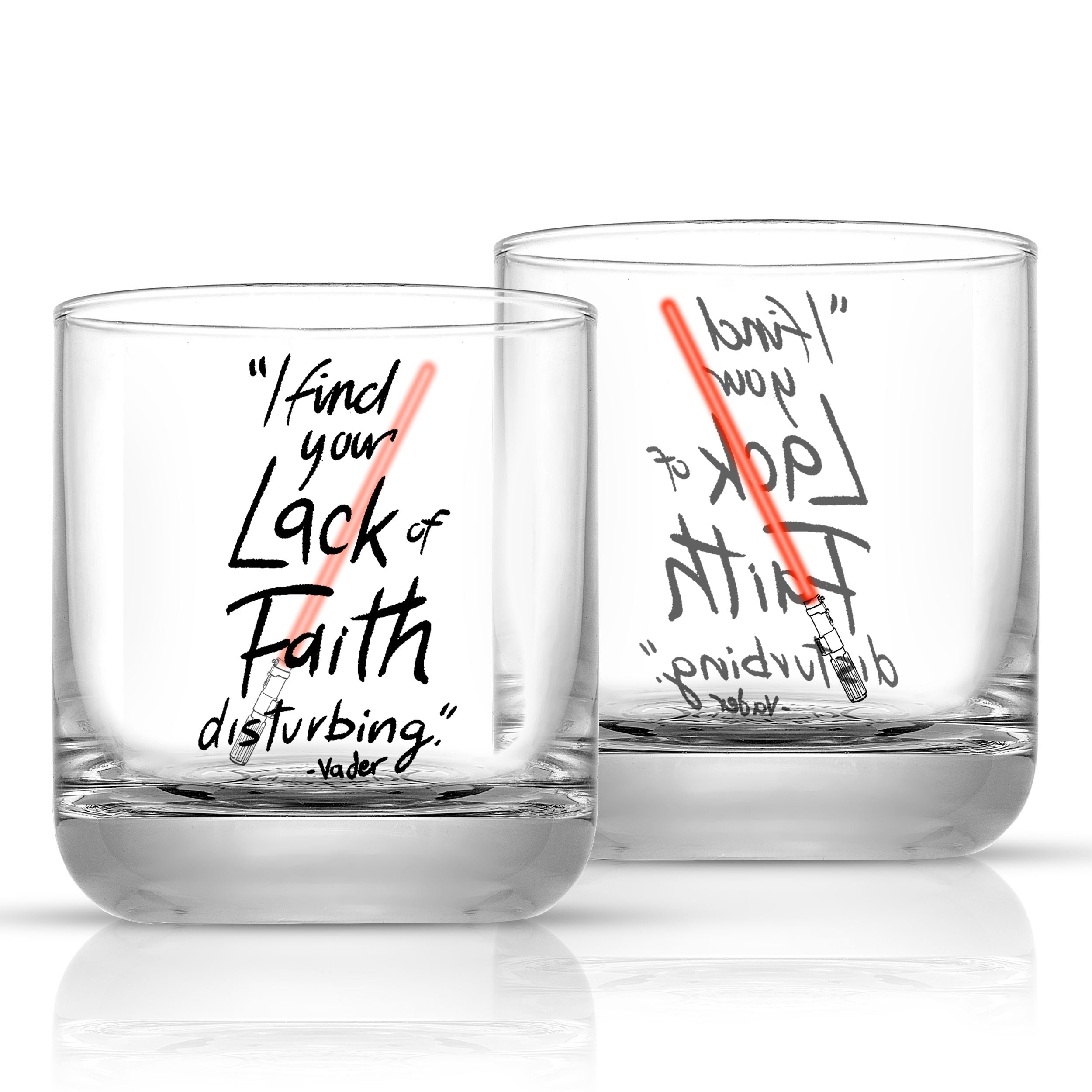 Star Wars Deco Double Old Fashion Drinking Glass - 10 oz - Set of