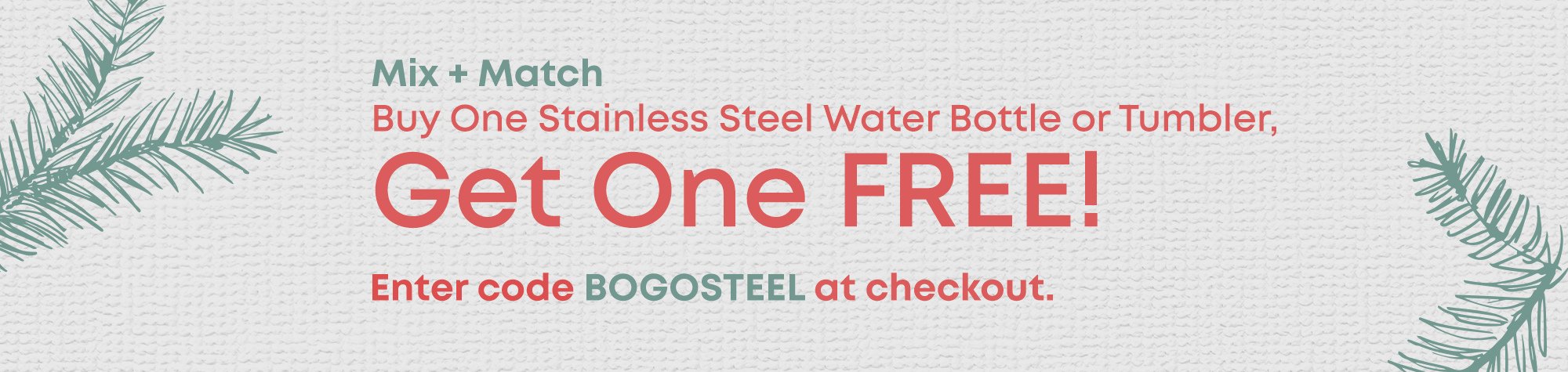 BOGO Stainless Steel Water Bottles