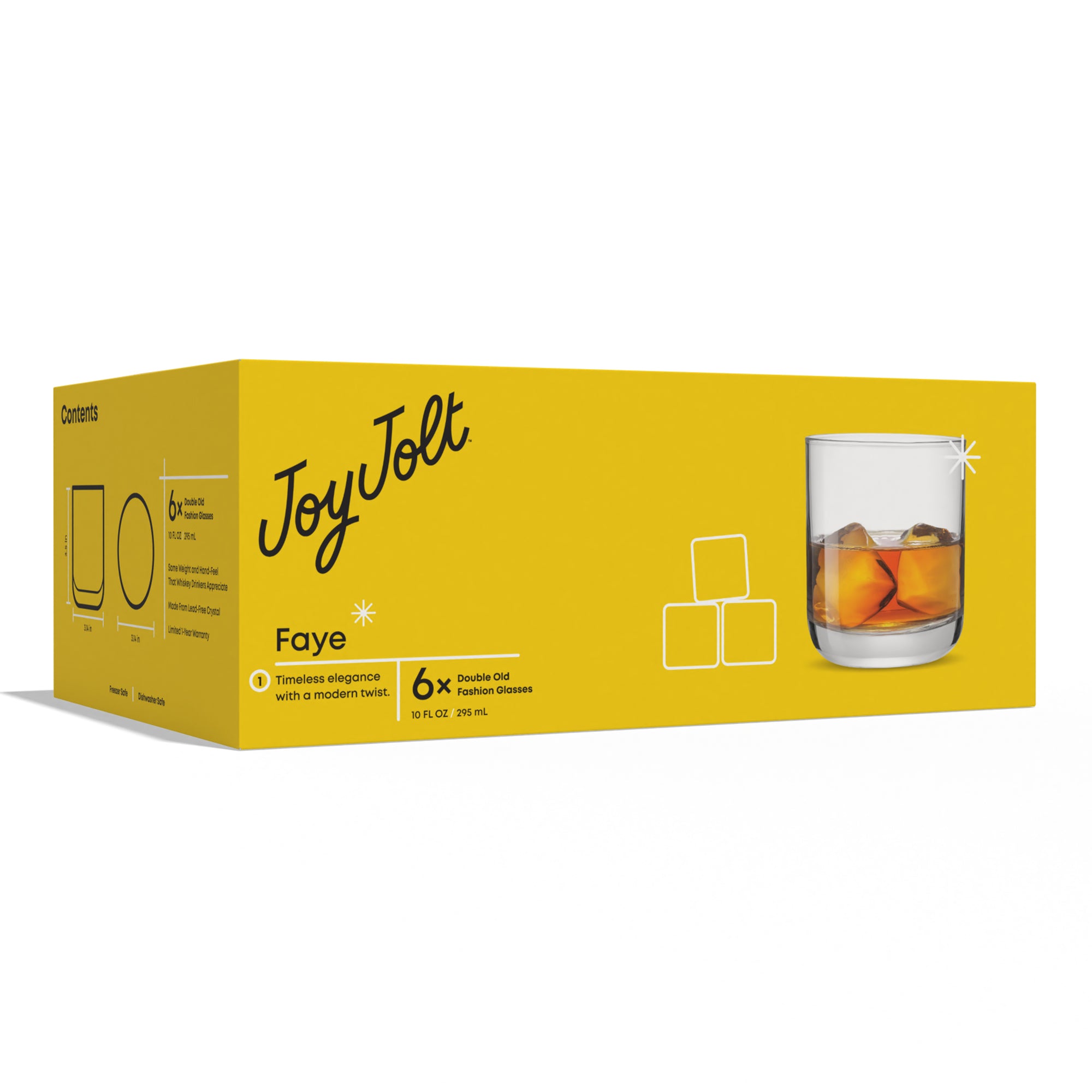 Faye Double Old Fashioned Whiskey Glasses