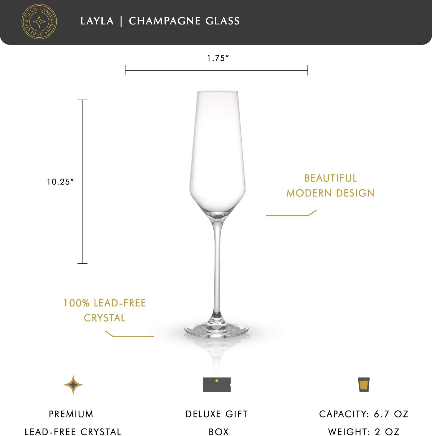 Layla Champagne Glasses