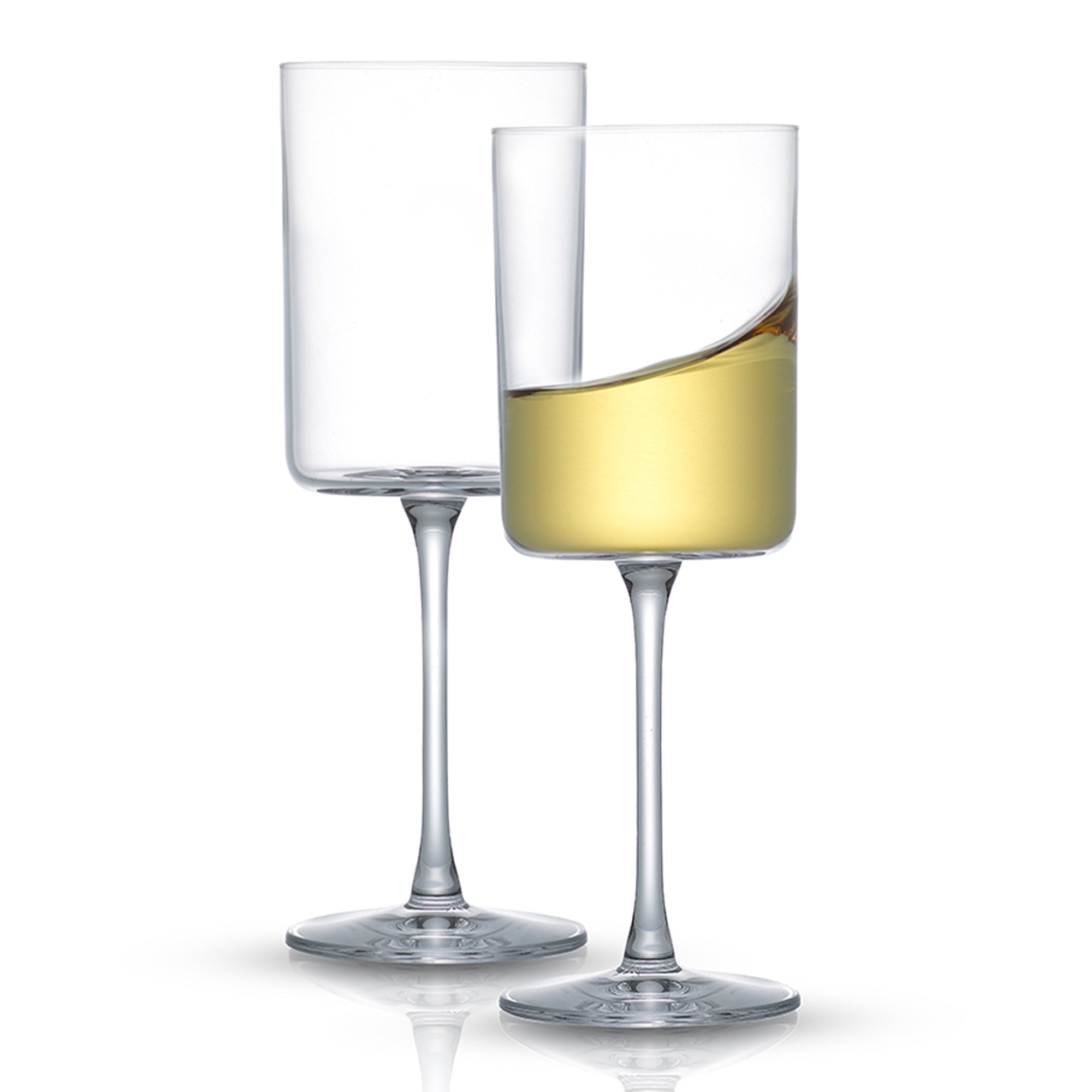 Claire White Wine Glasses