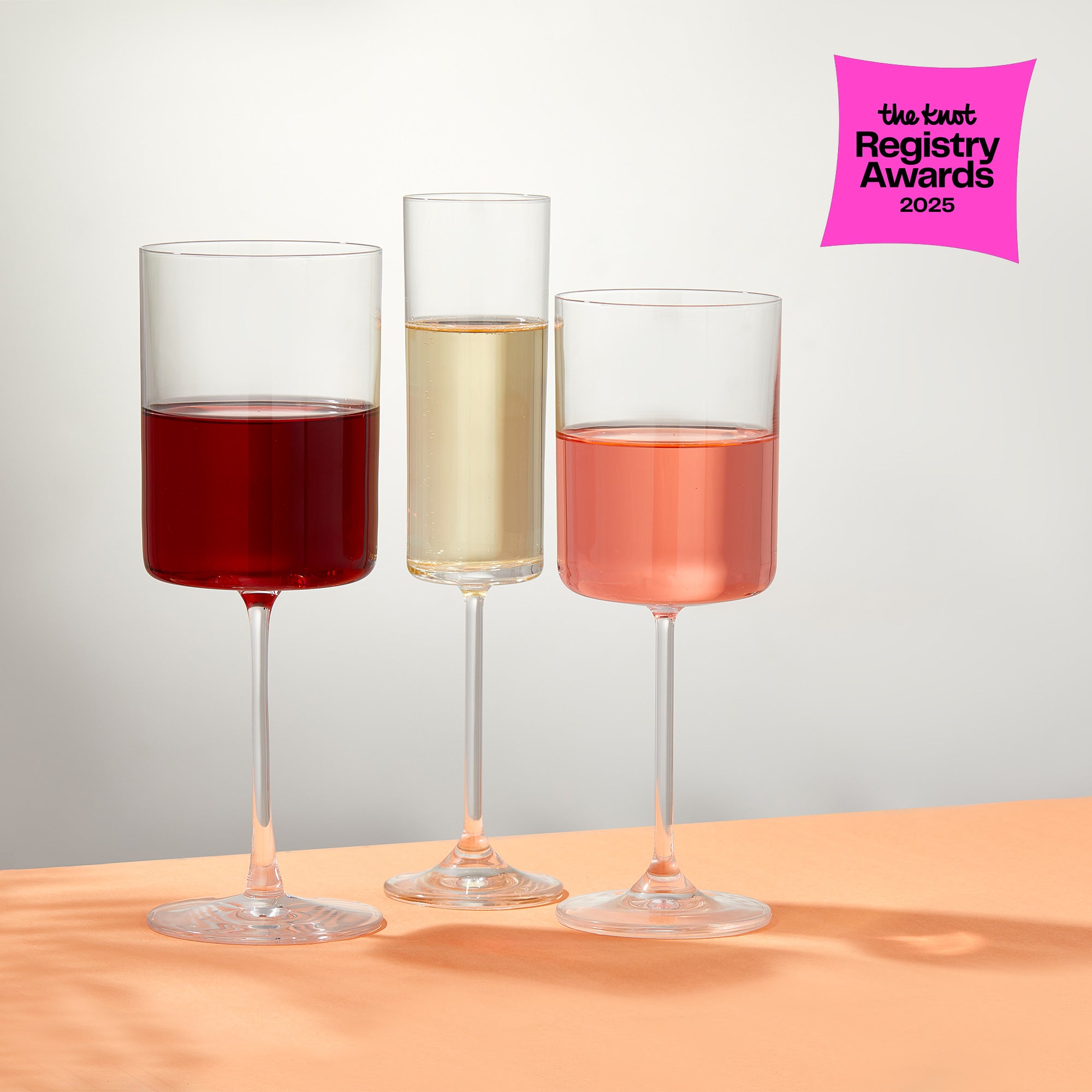 Claire White Wine Glasses