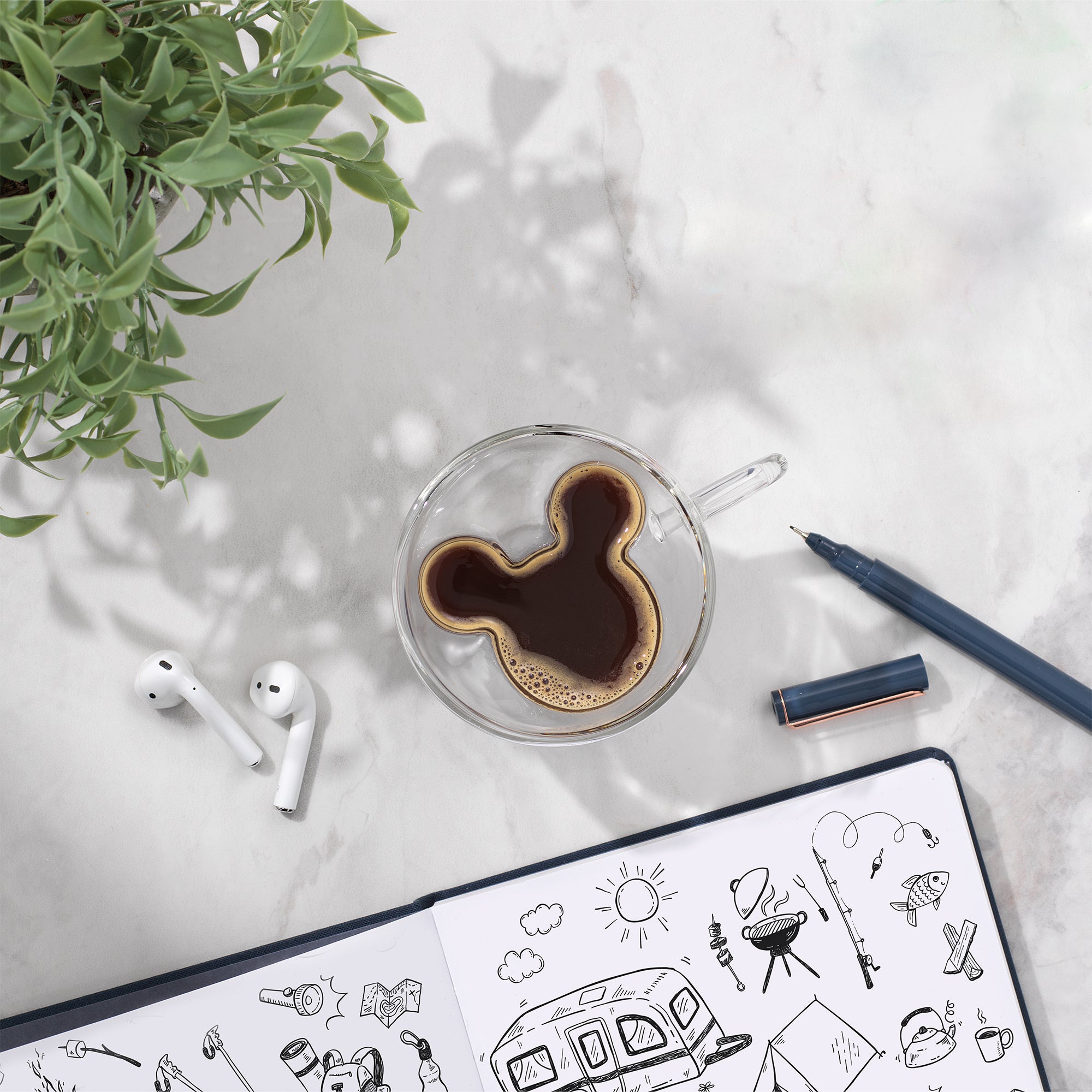 Disney Mickey Mouse 3D Espresso Cups