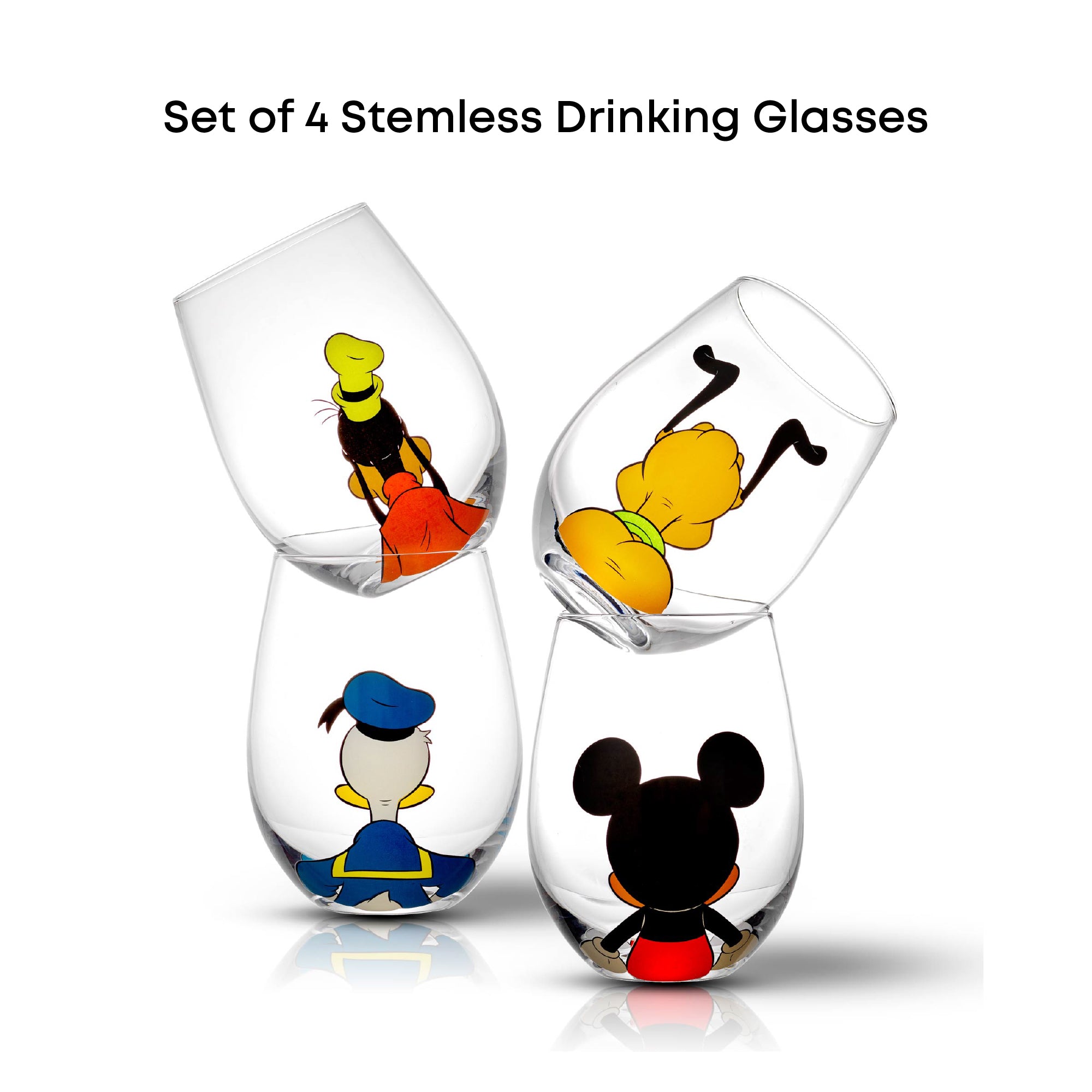 Disney Mickey Mouse & Friends Squad Stemless Glasses