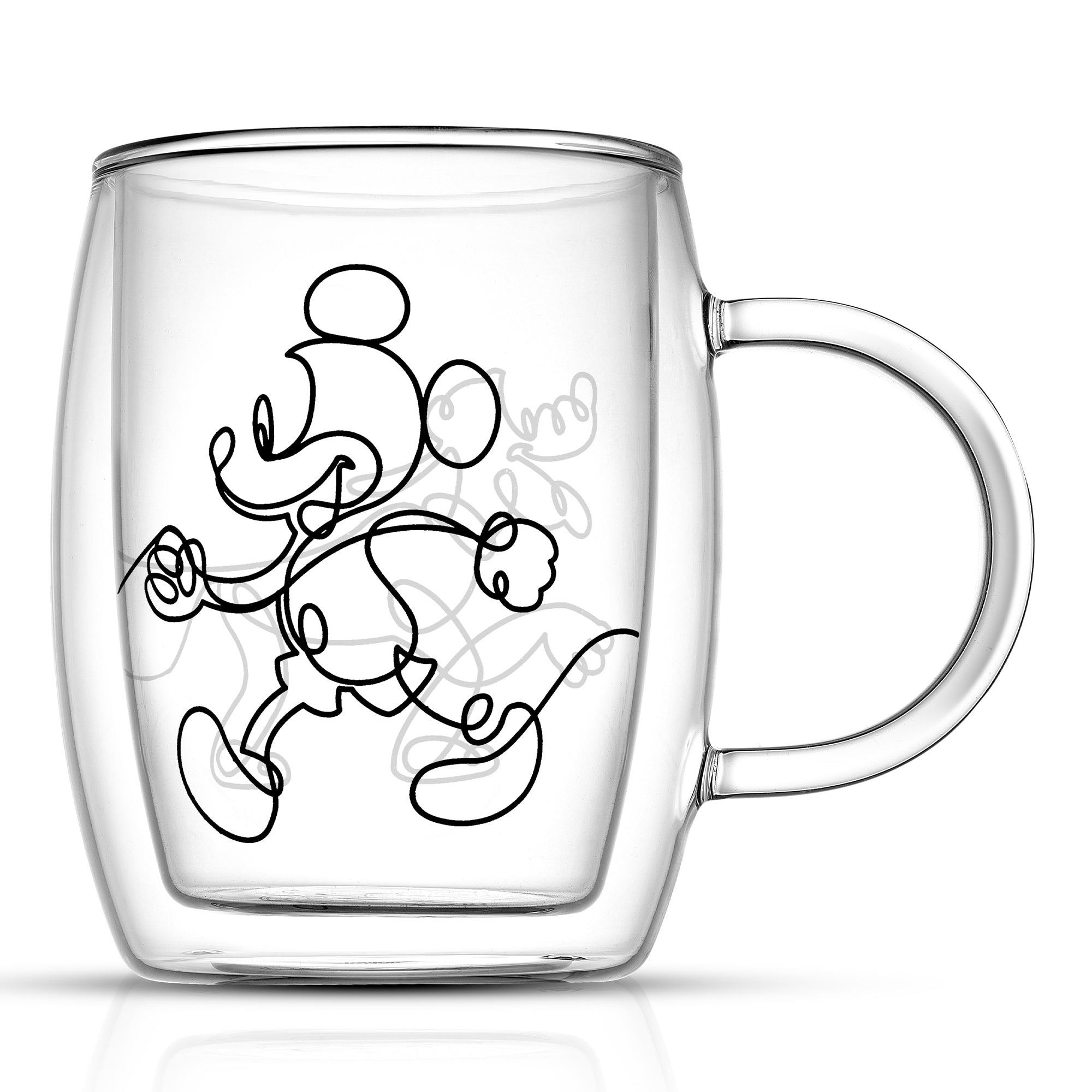 Disney Mickey and Pluto Aroma Glass Mugs
