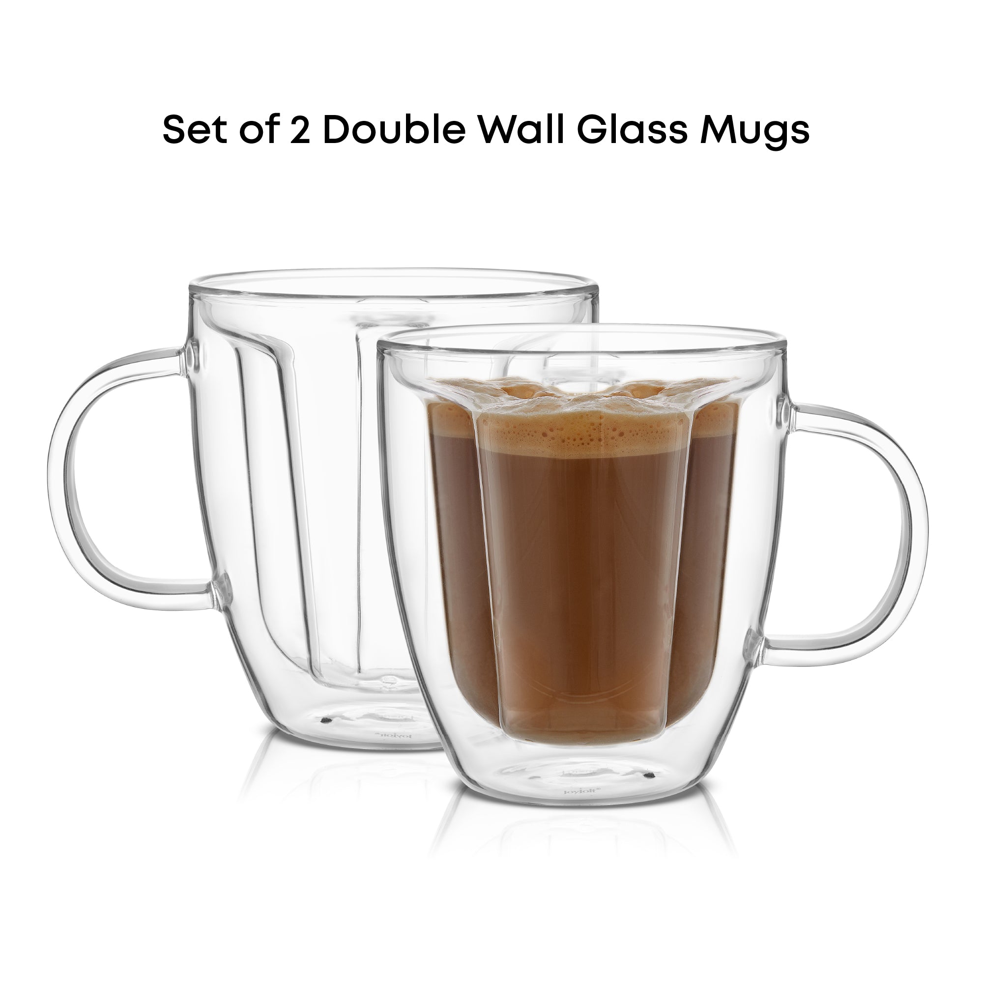 Disney Mickey Mouse 3D Double Walled Glass Mugs