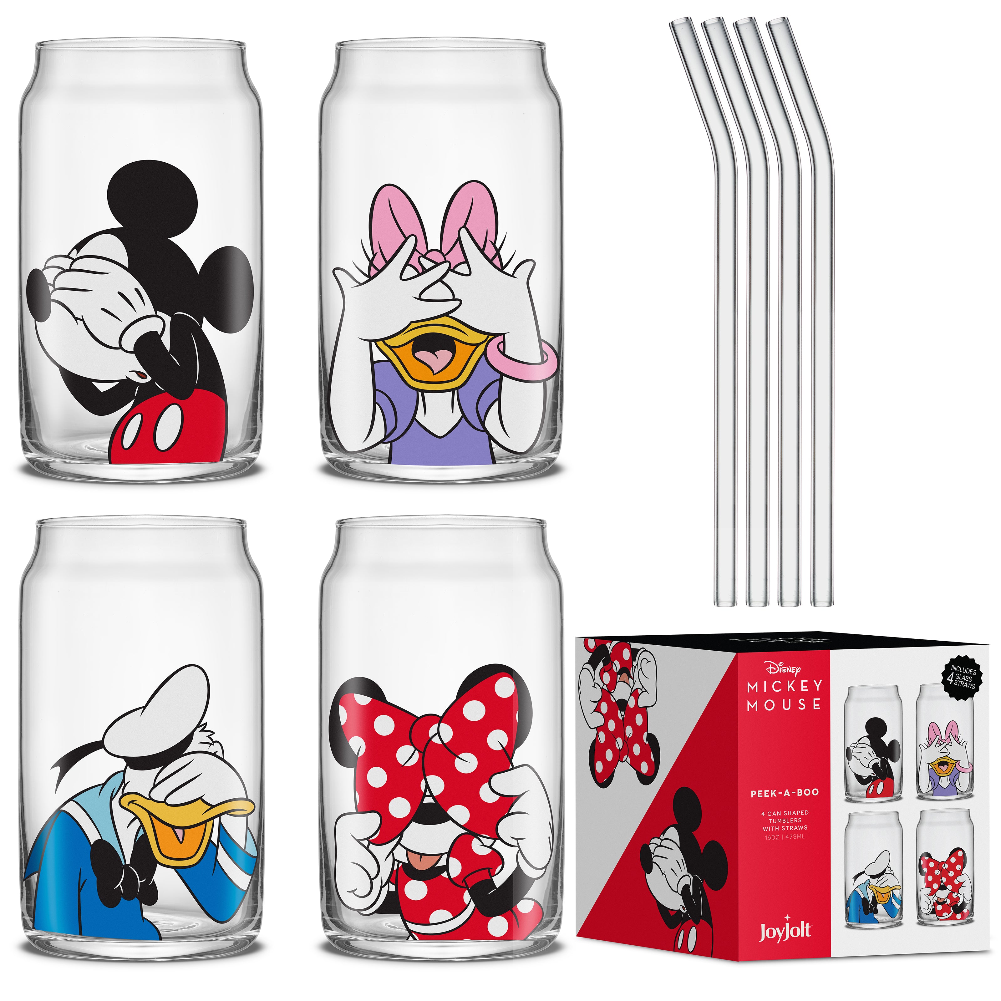 Disney Mickey Mouse & Friends Peek-a-Boo Tumbler Glasses