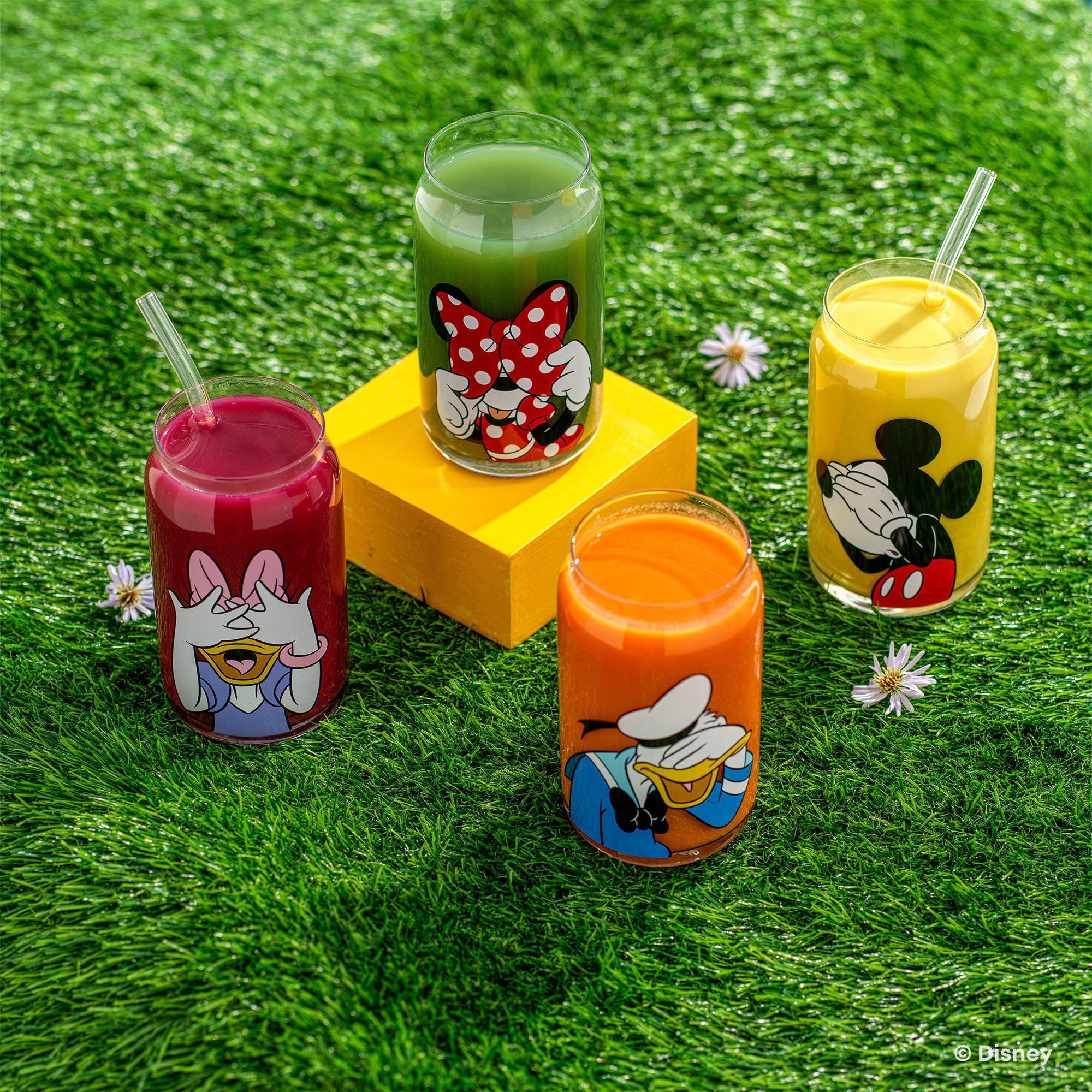 Disney Mickey Mouse & Friends Peek-a-Boo Tumbler Glasses