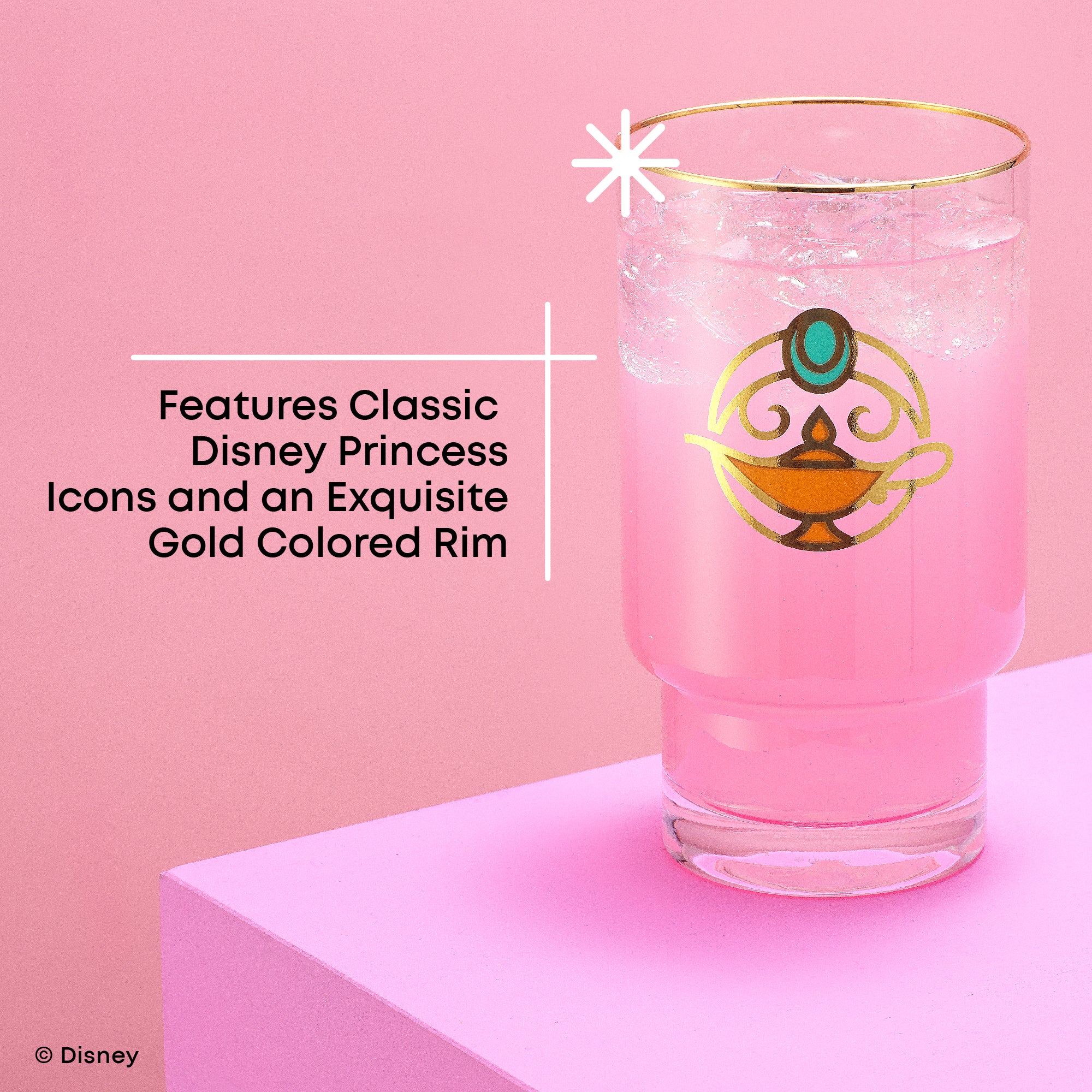 Disney Princess Iconic Tall Drinking Glasses