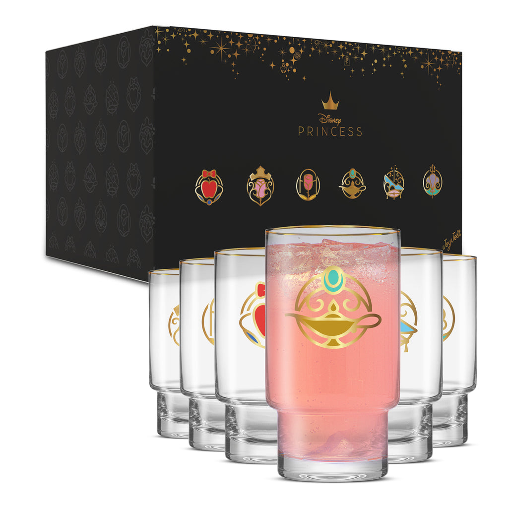 Disney Princess Iconic Tall Drinking Glasses JoyJolt disney-princess-iconic-tall-drinking-glasses-joyjolt