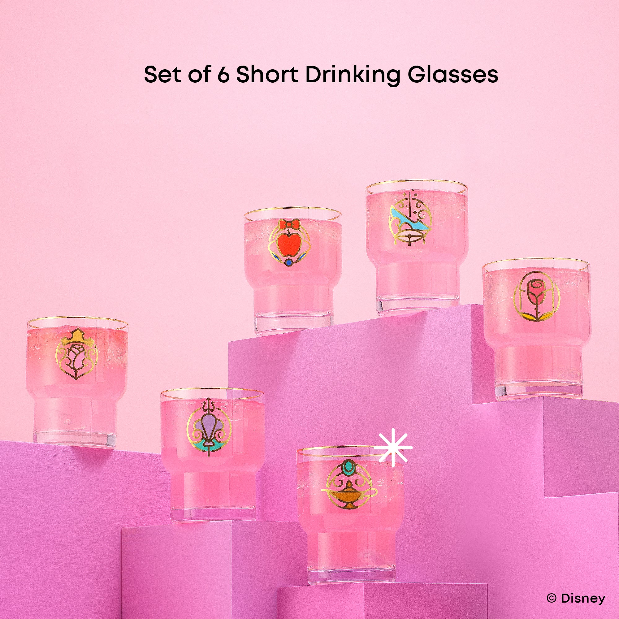 Disney Princess Iconic Short Drinking Glasses