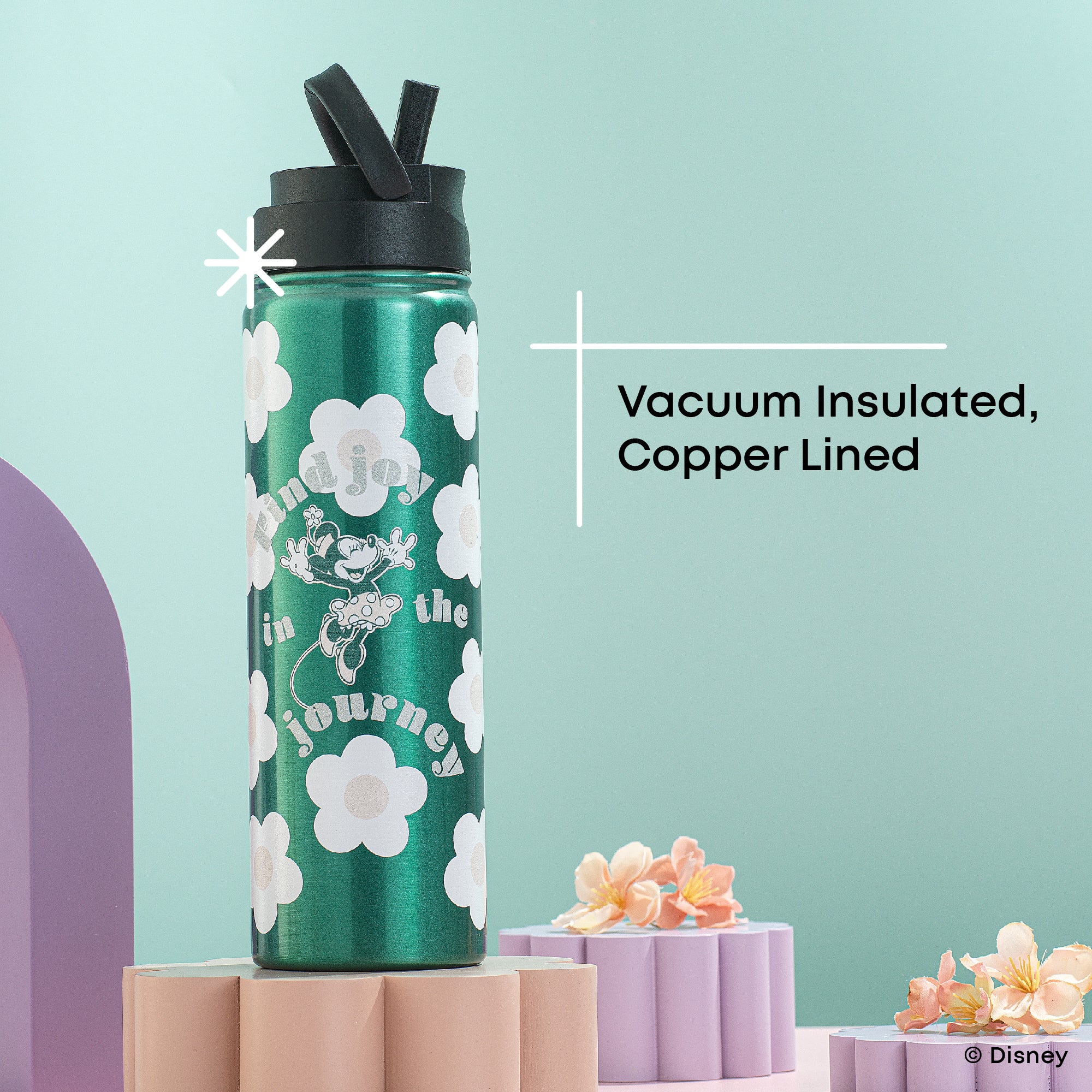 Disney Retro Vintage Minnie Mouse Stainless Steel Water Bottle