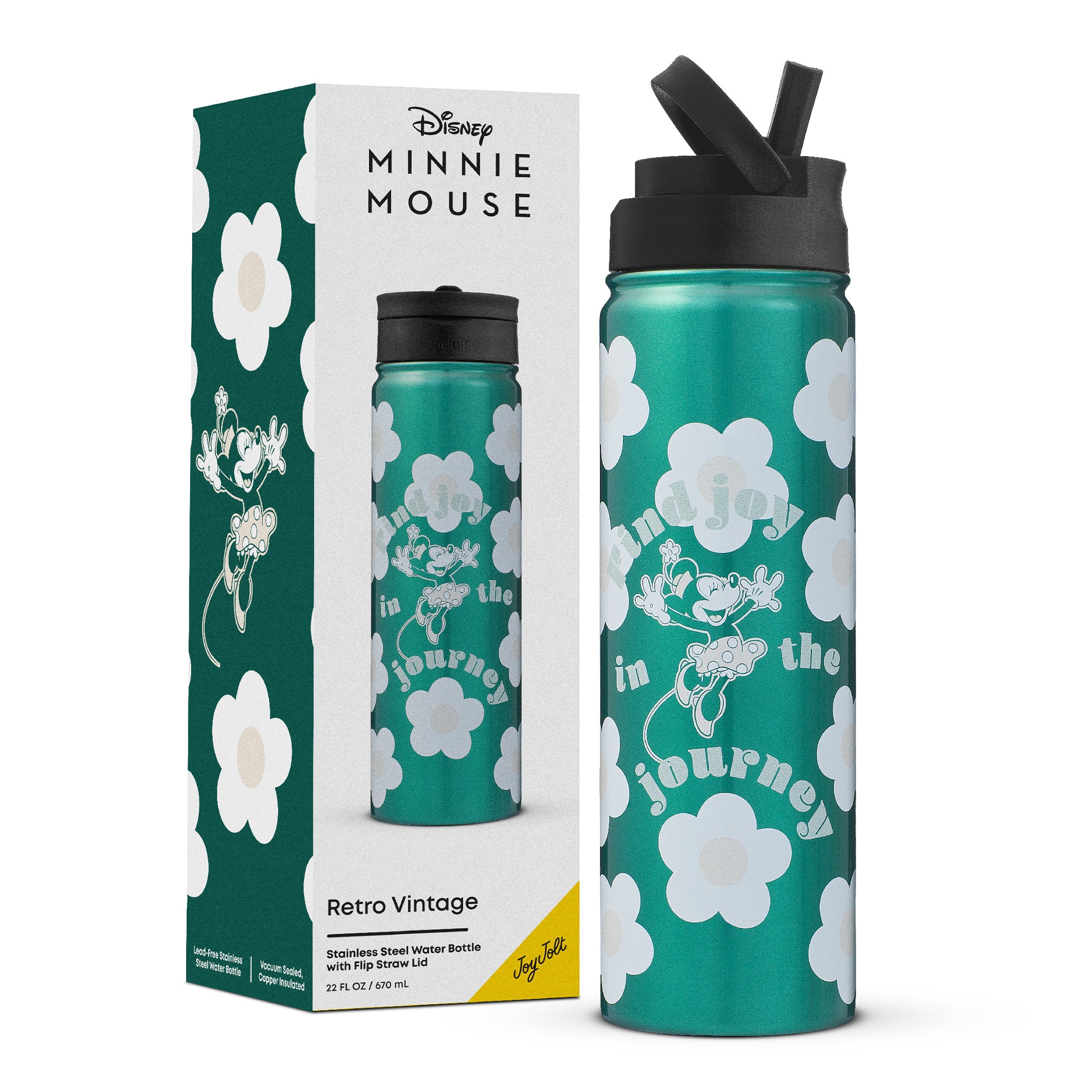 Disney Retro Vintage Minnie Mouse Stainless Steel Water Bottle