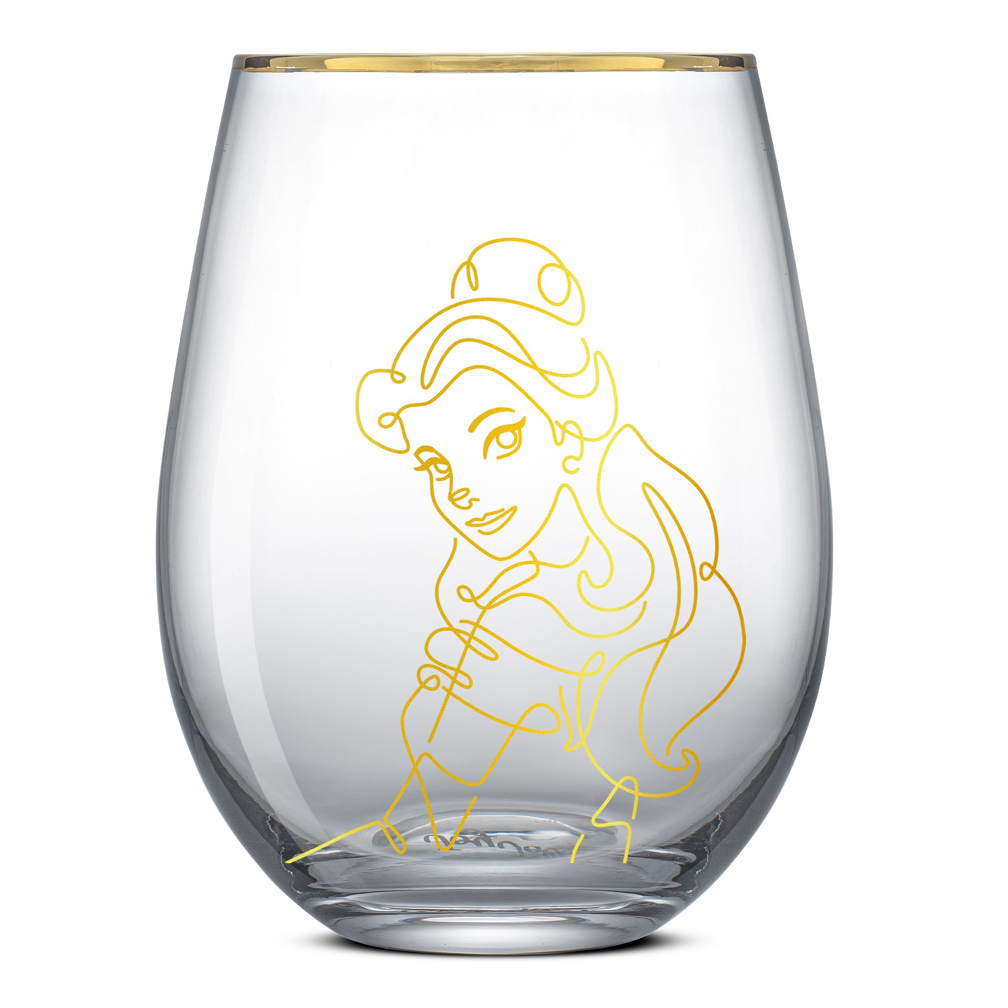 Disney Princess Sketch Stemless Drinking Glasses