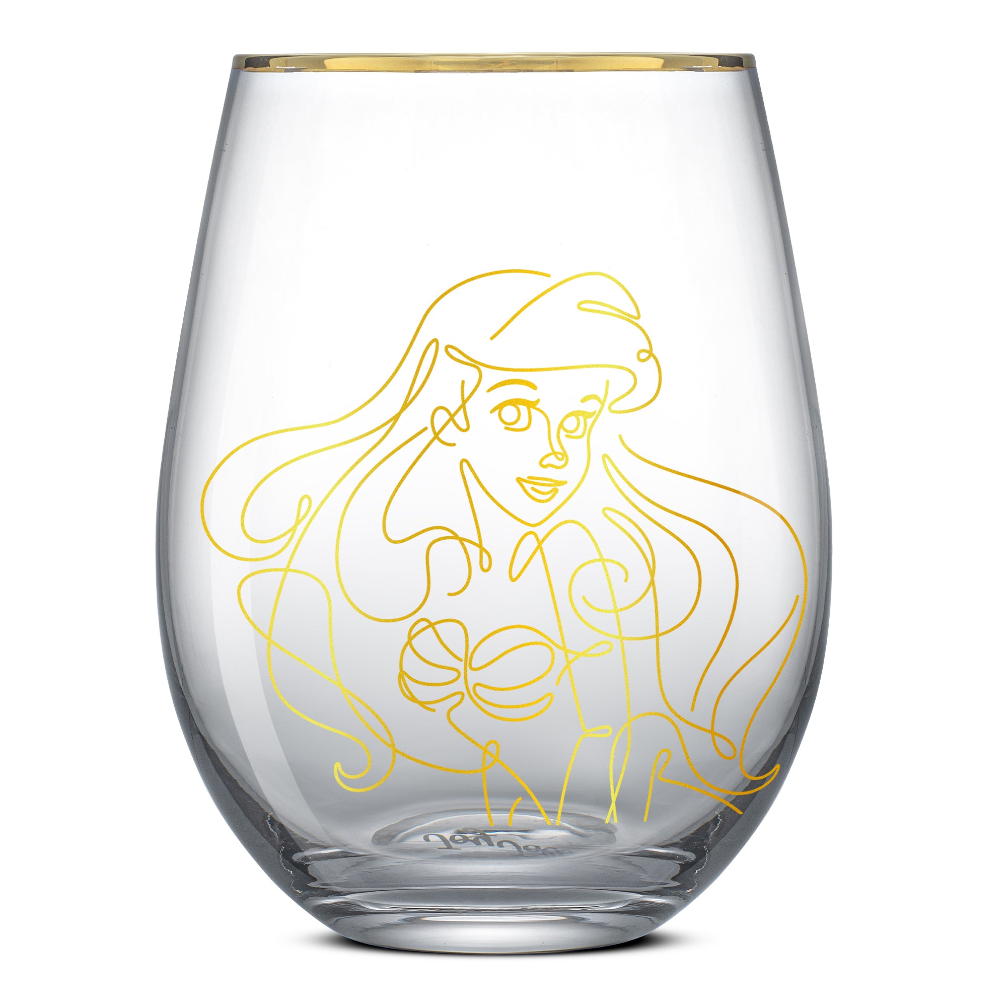 Disney Princess Sketch Stemless Drinking Glasses