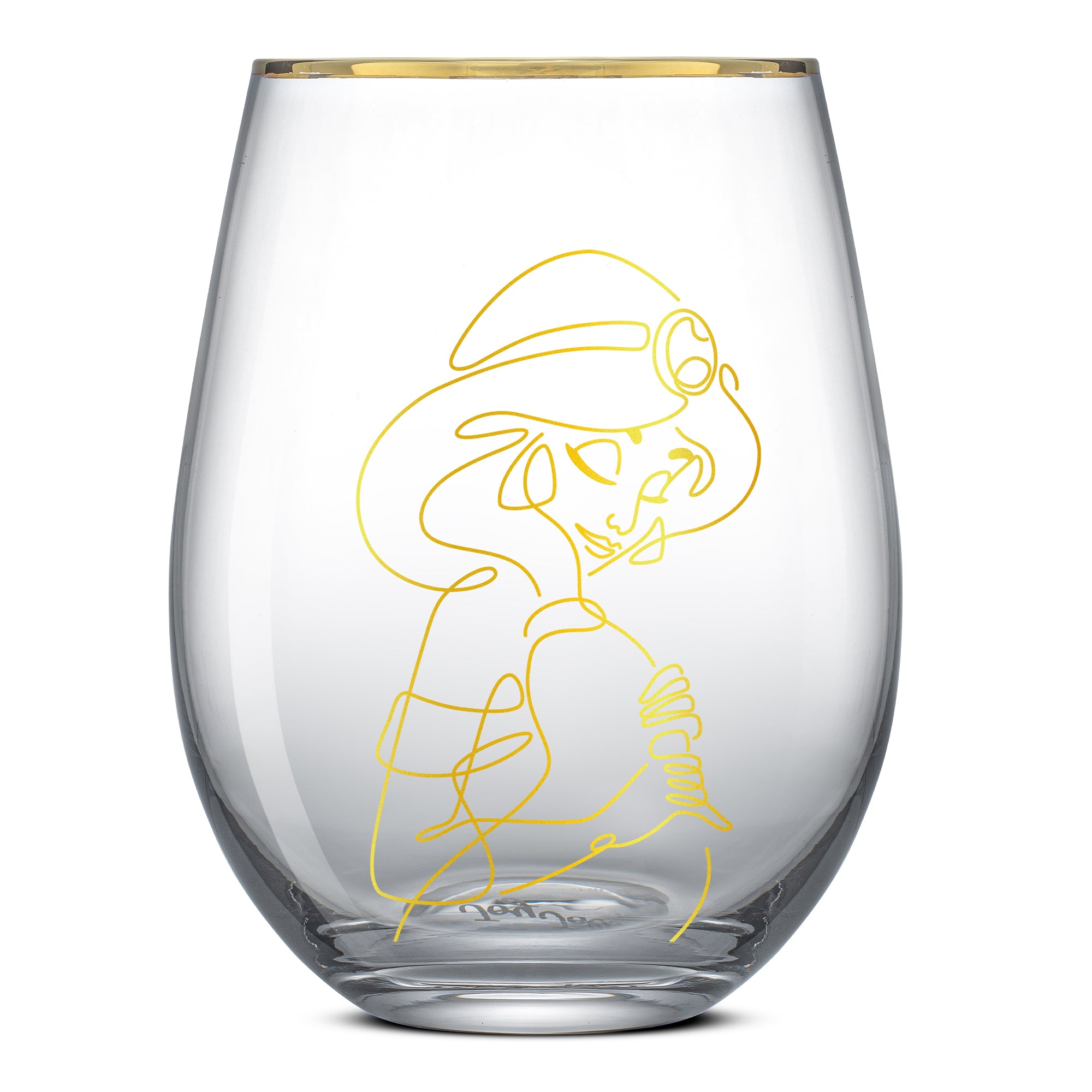 Disney Princess Sketch Stemless Drinking Glasses