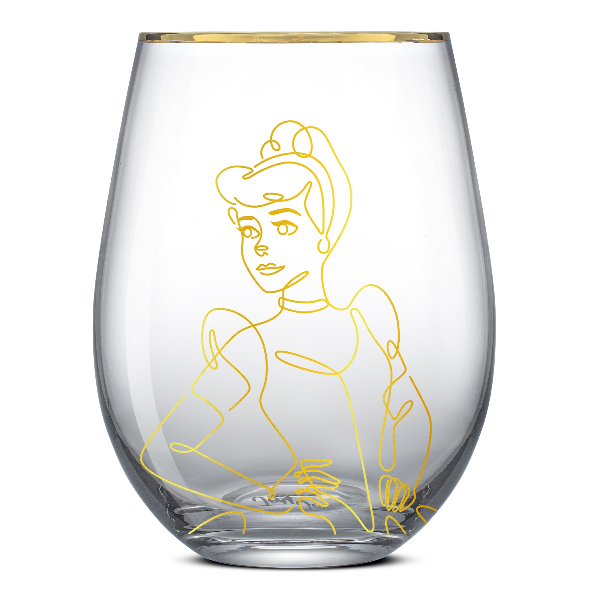 Disney Princess Sketch Stemless Drinking Glasses