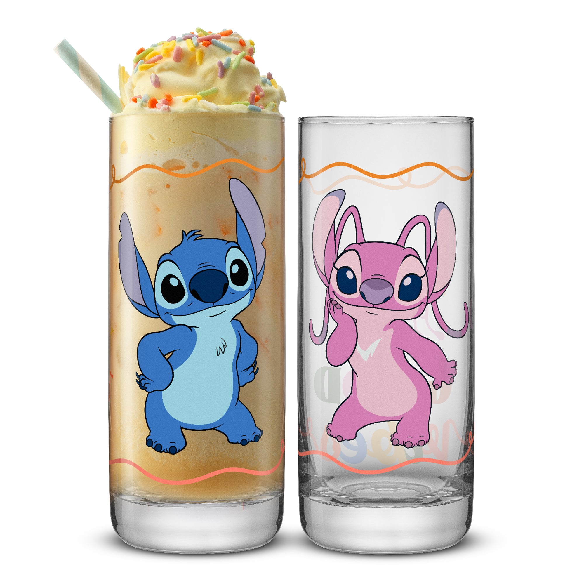 Disney Stitch Good Times Tall Drinking Glasses