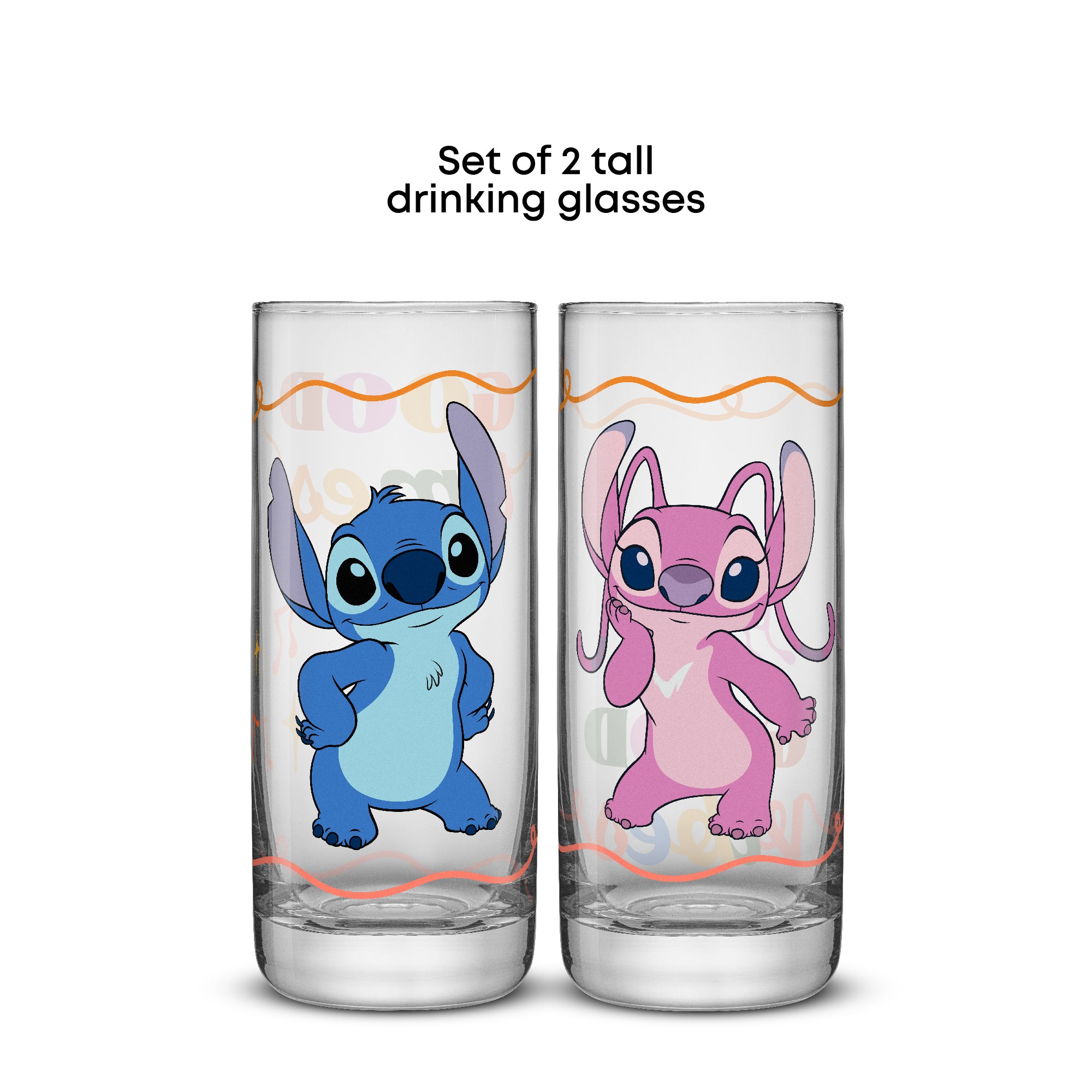 Disney Stitch Good Times Tall Drinking Glasses