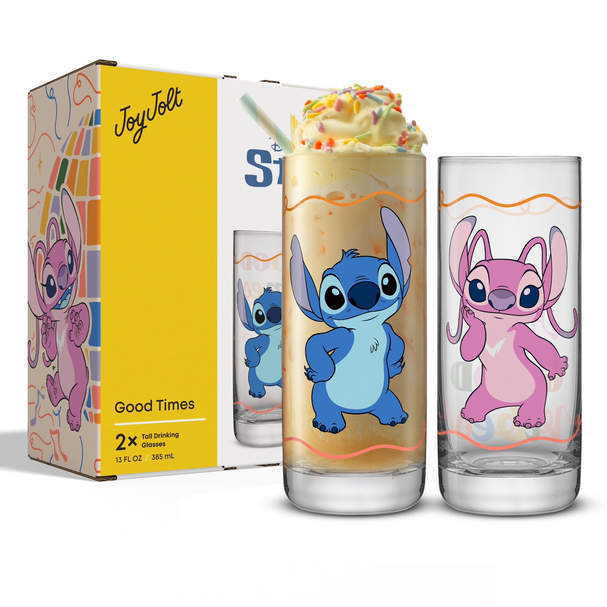 Disney Stitch Good Times Tall Drinking Glasses