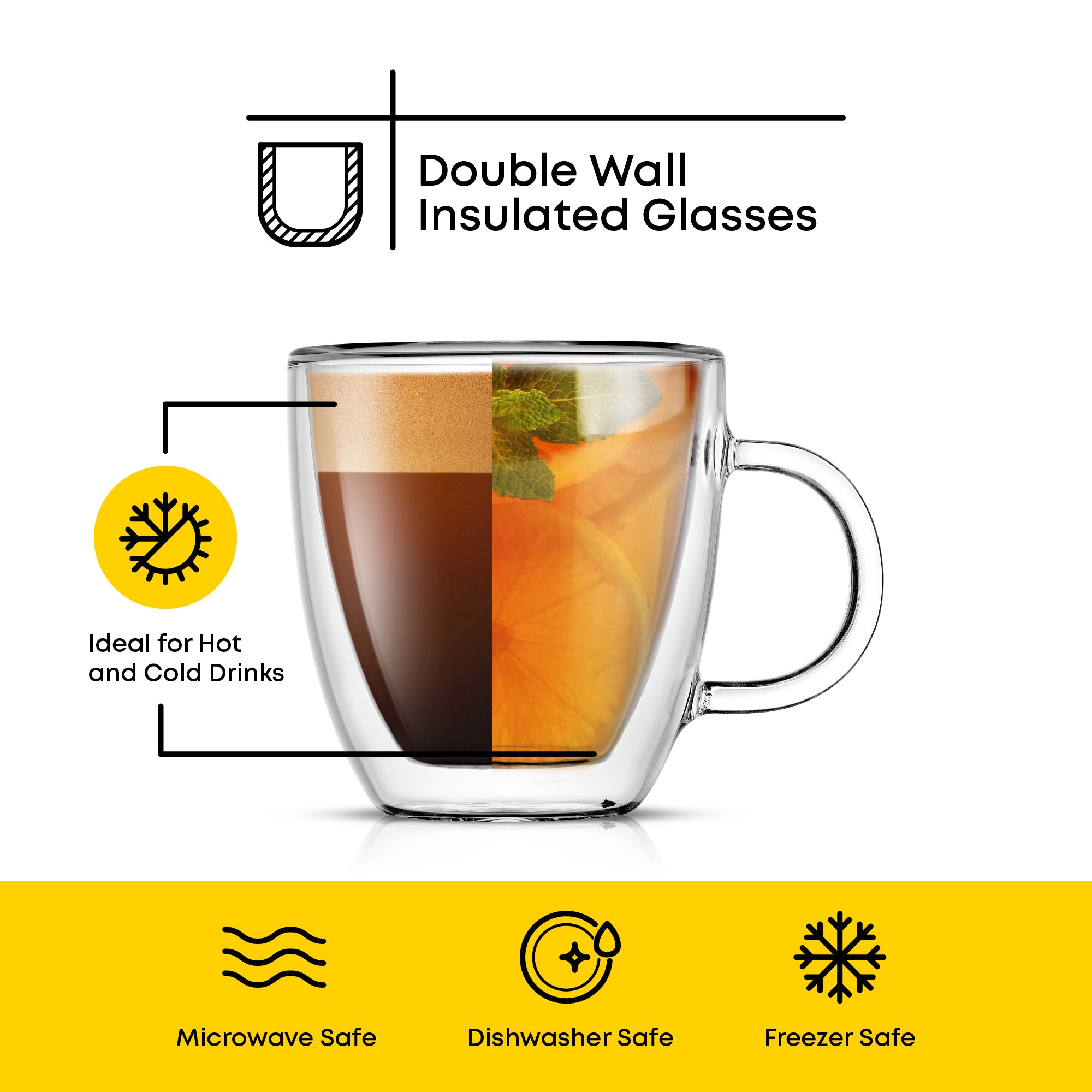 Savor Double Wall Espresso Glasses