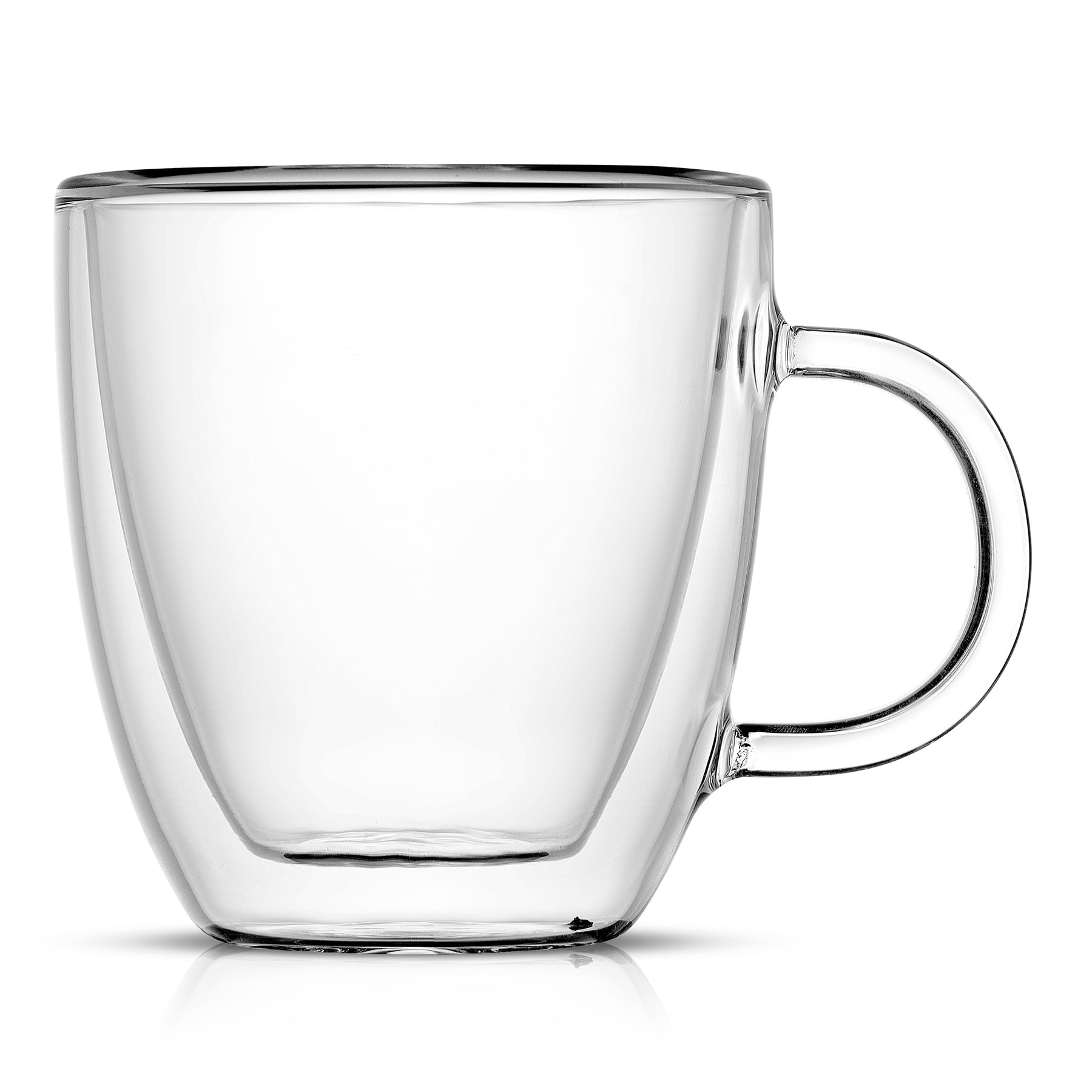 JoyJolt Savor Double Wall Insulated Glass Espresso Mugs - Set of 2