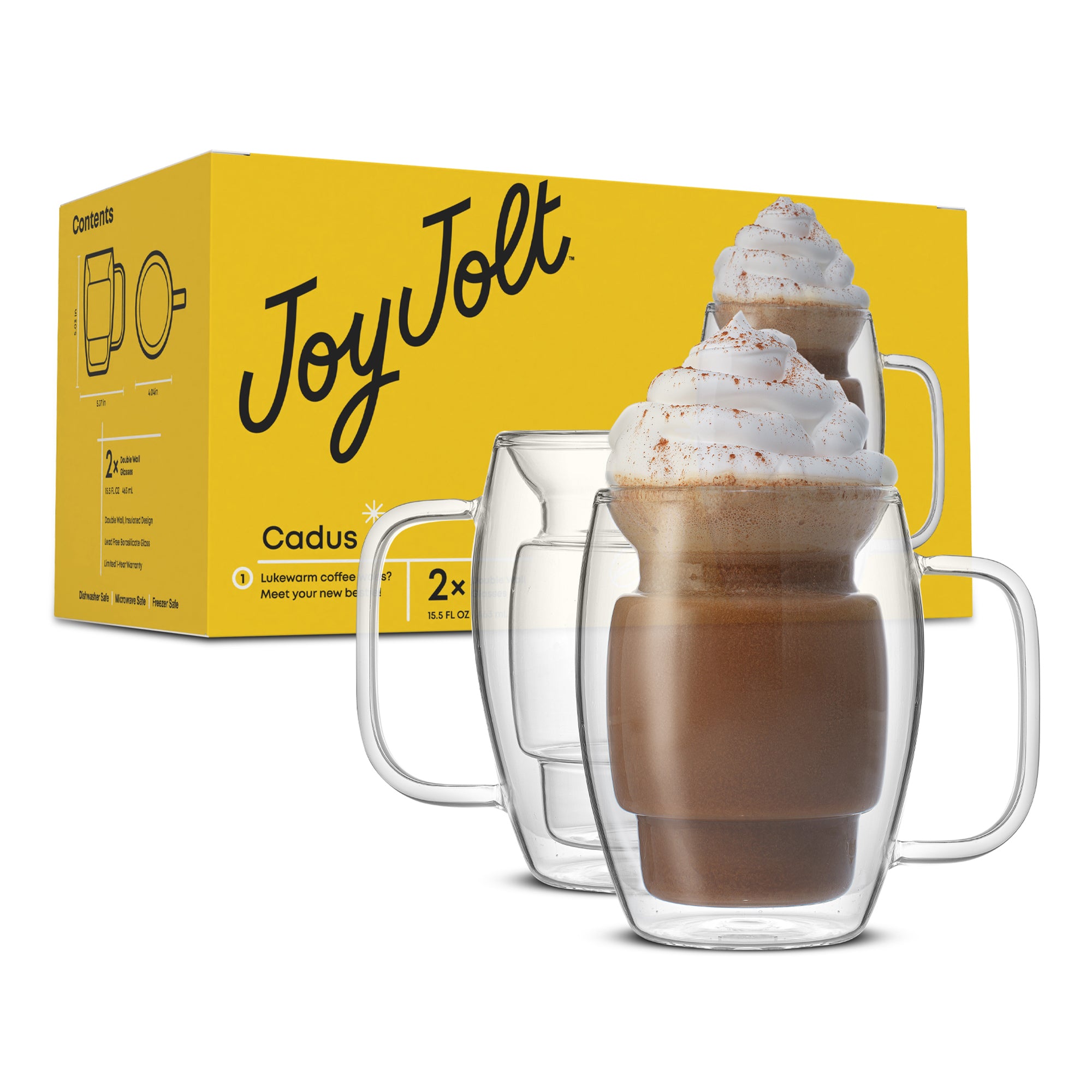 Cadus 16 oz Glass | JoyJolt Cadus 16 oz Glass | JoyJolt