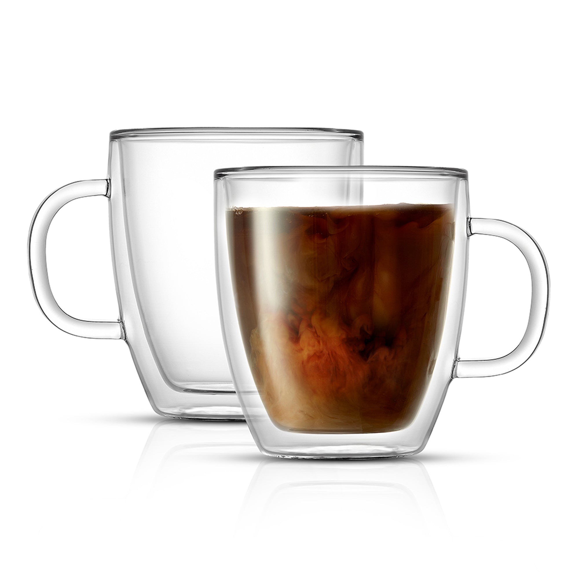 Savor Double Wall Glass Coffee Mug Set