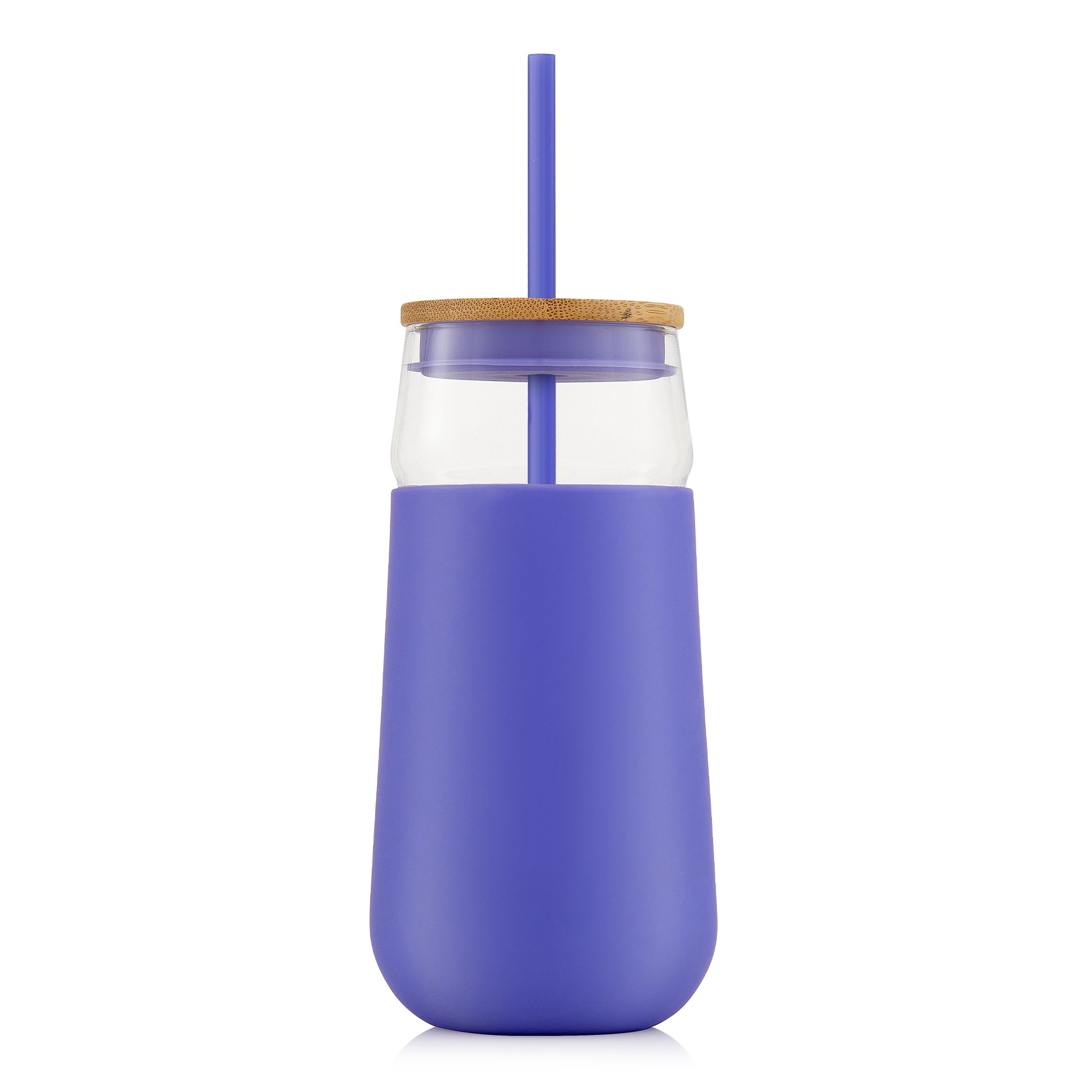 JoyJolt Tumbler with Bamboo Lid, Straw & Silicone Sleeve