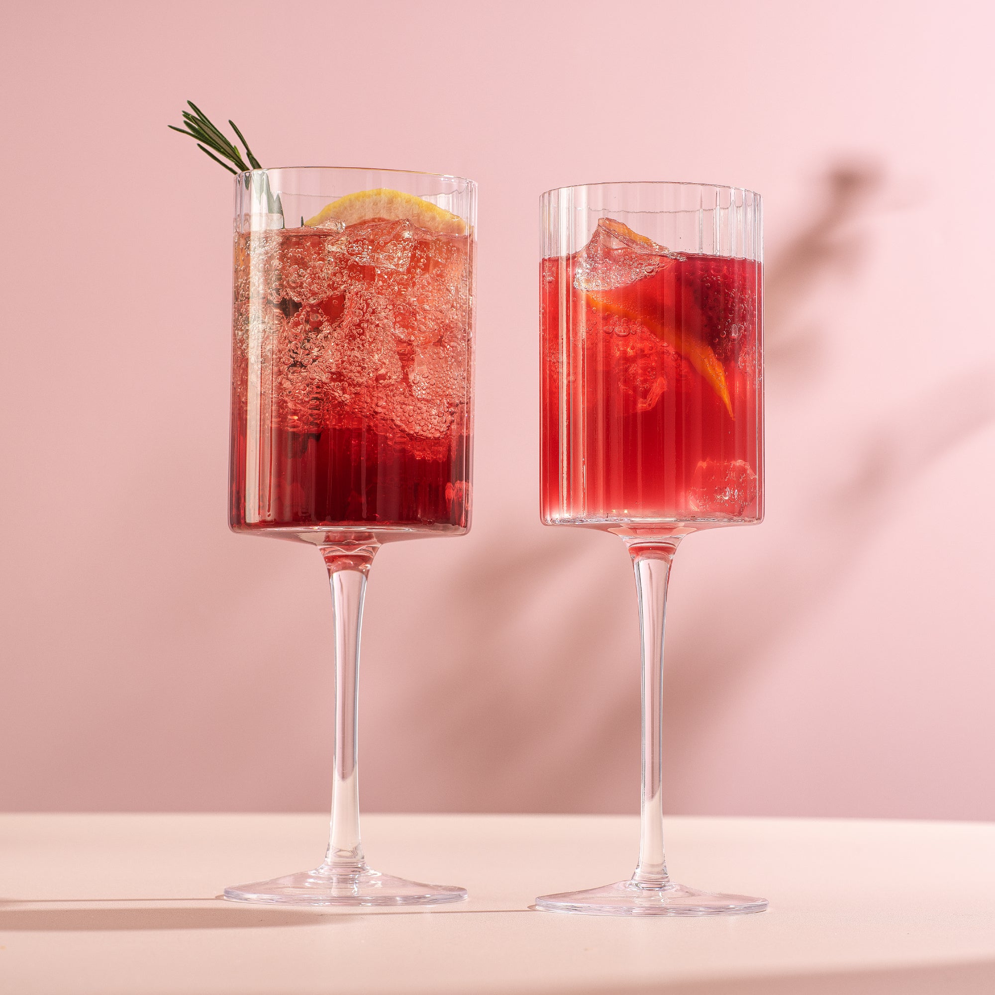 Elle Fluted Red Wine Glasses Elle Fluted Red Wine Glasses
