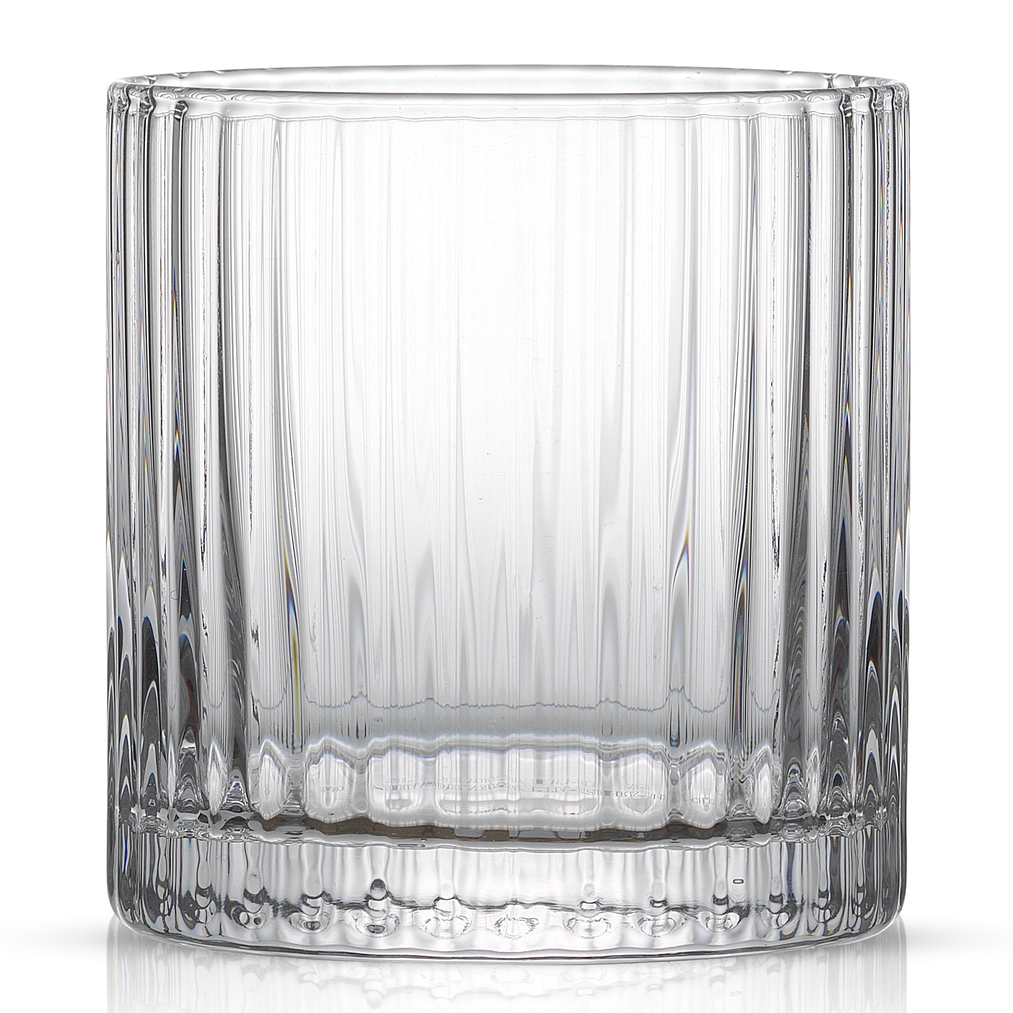 Elle Fluted Cylinder Whiskey Glasses