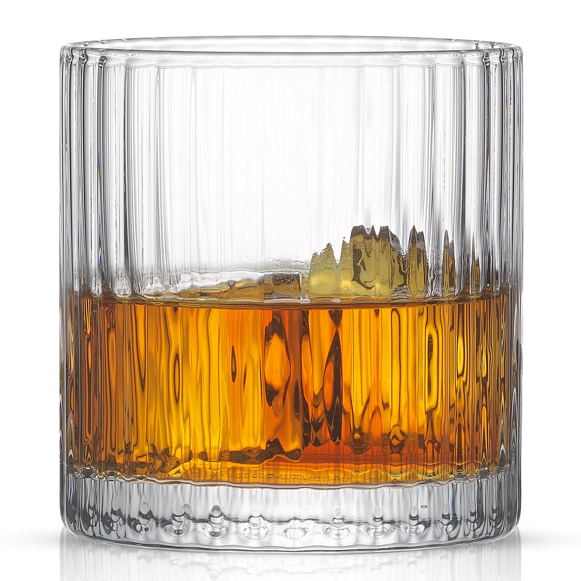 Elle Fluted Cylinder Whiskey Glasses