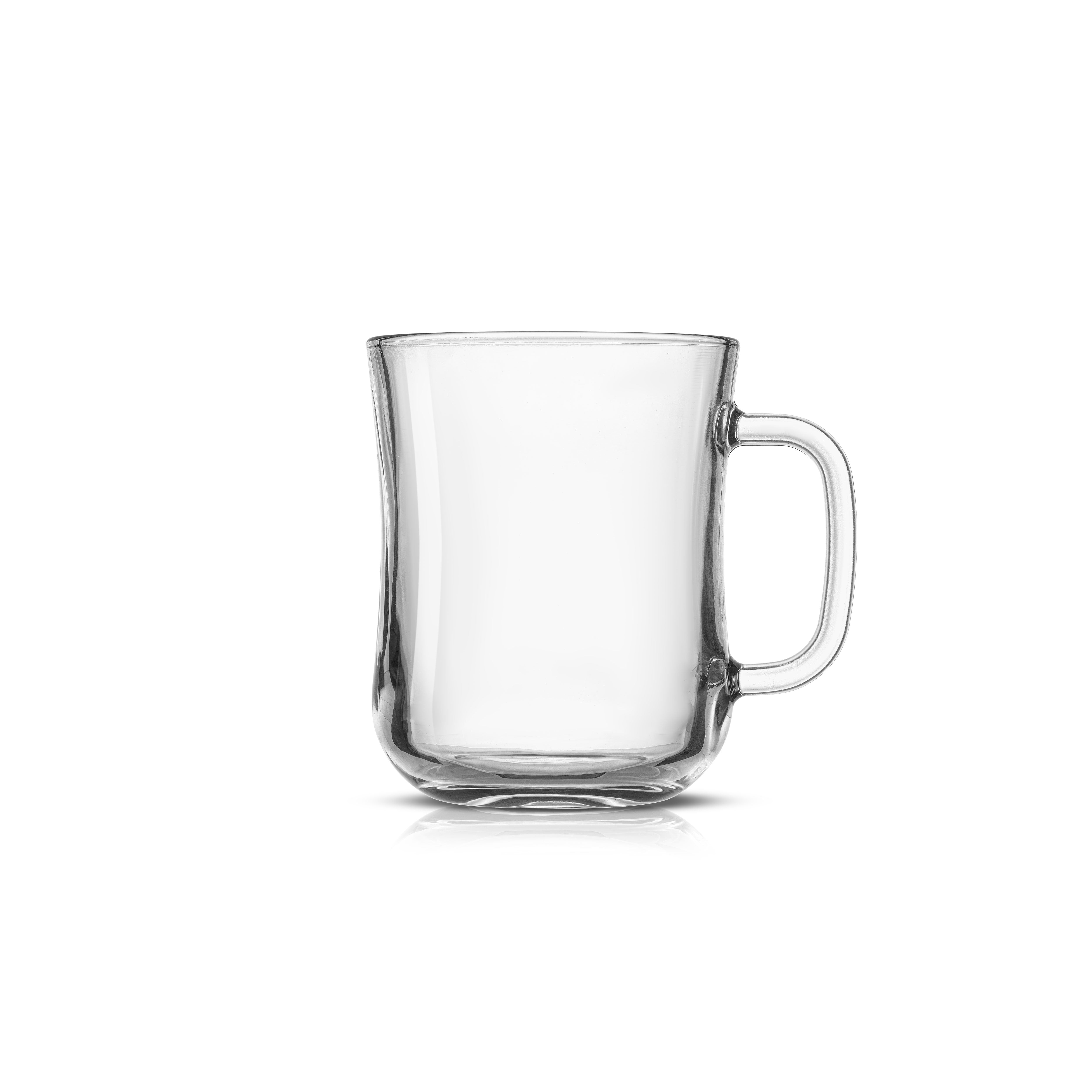Diner Glass Coffee Mugs - Set of 4