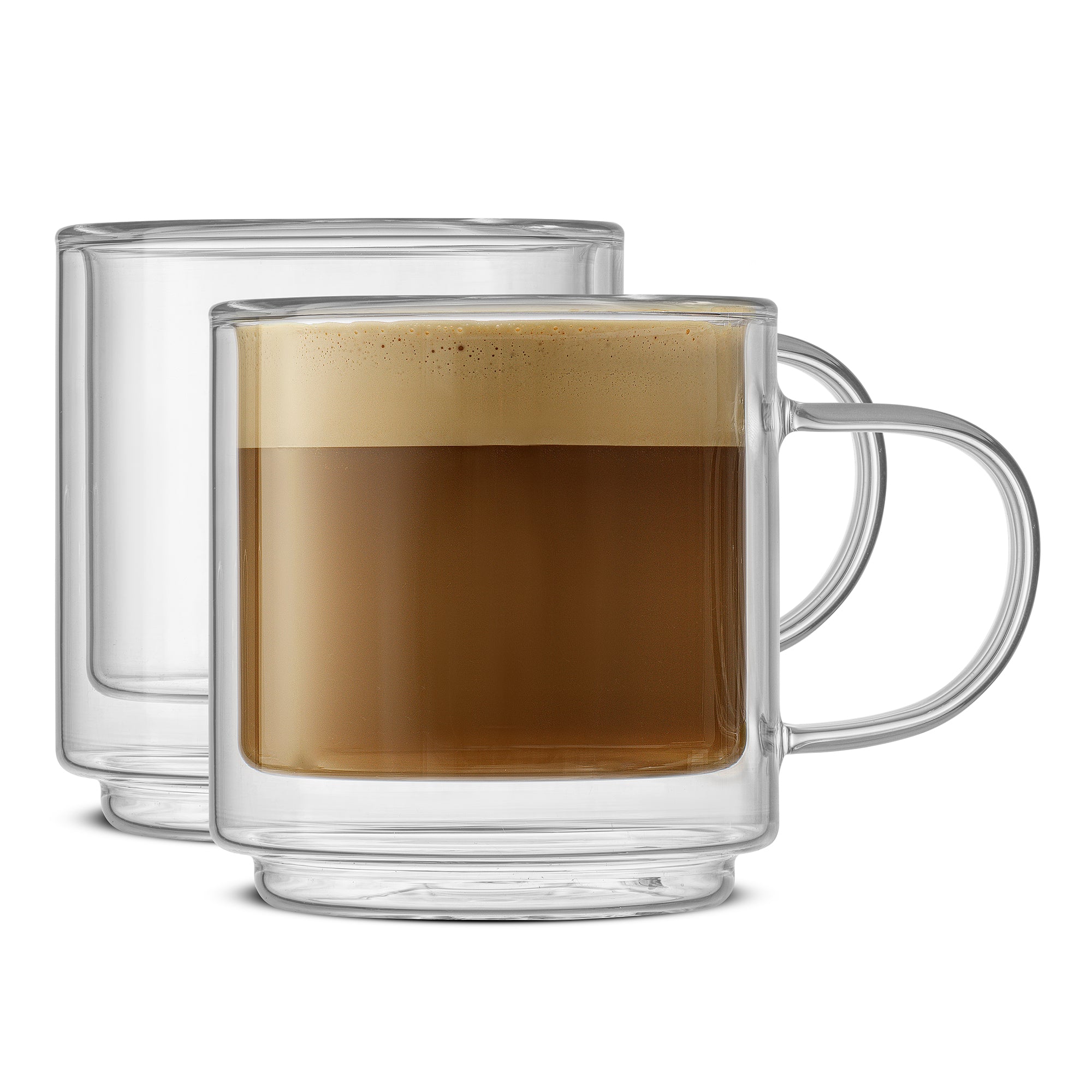 Haven Stackable Double Wall Glass Mugs