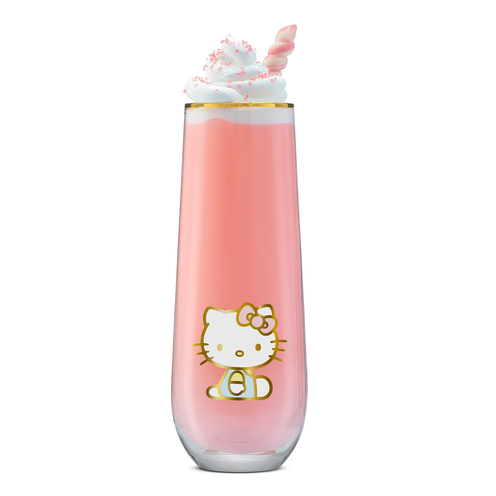 Hello Kitty® Stay Gold Stemless Flutes