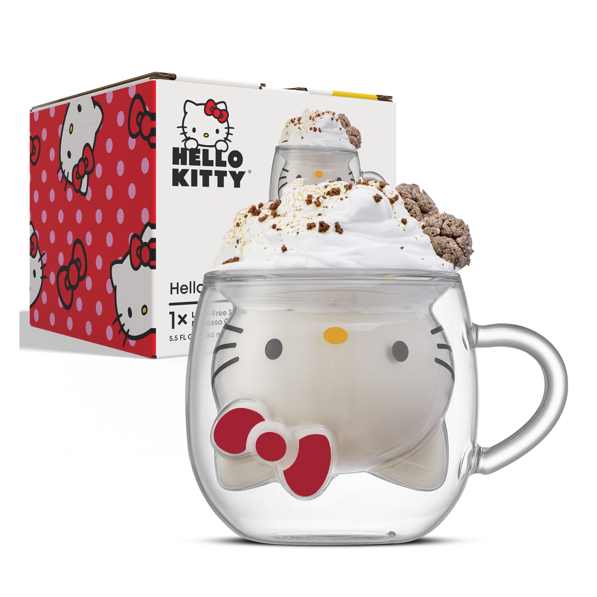 Hello Kitty® 3D Double Wall Espresso Glass