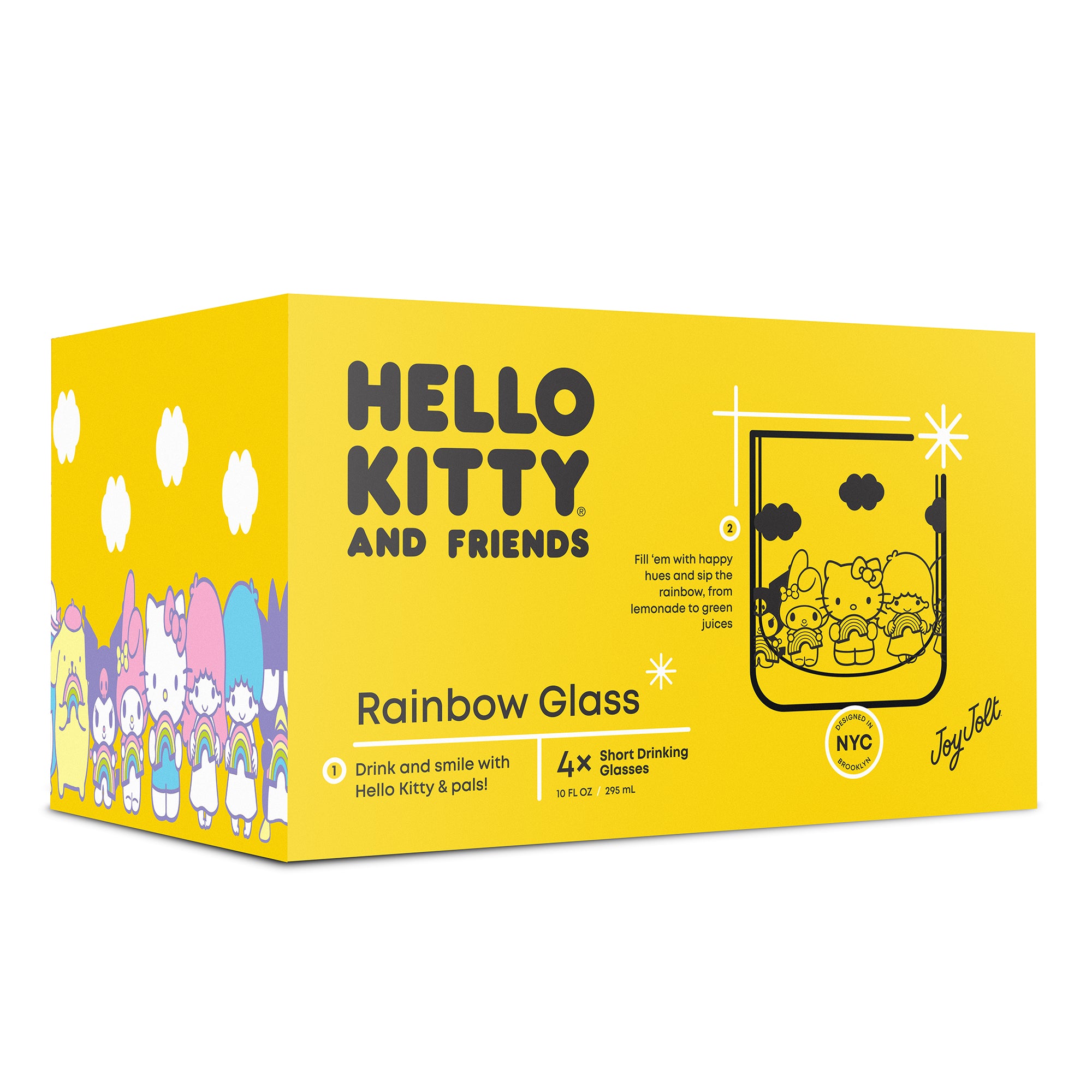 Hello Kitty® and Friends Rainbow Short Drinking Glasses