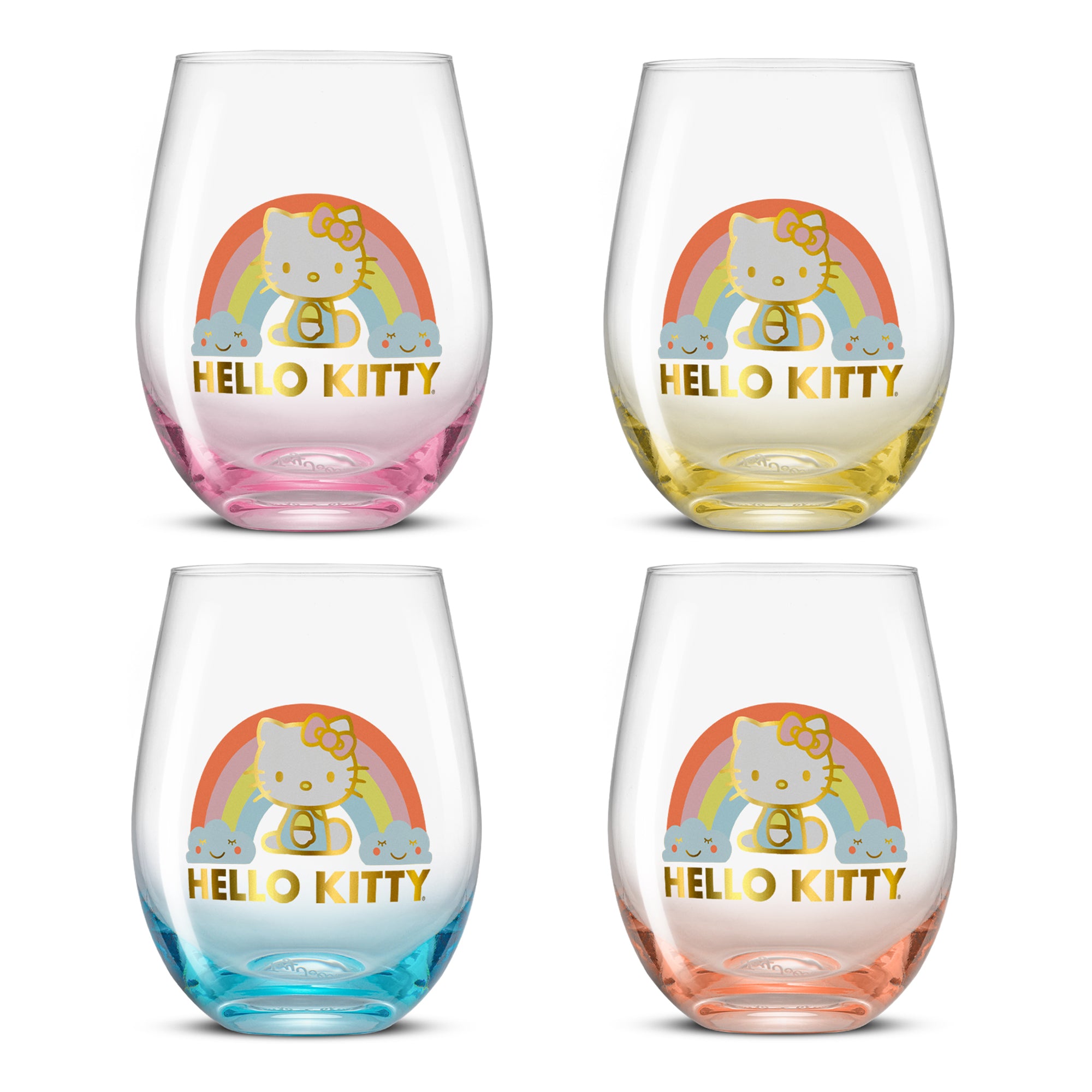 Hello Kitty® Sweet Rainbow Stemless Drinking Glasses