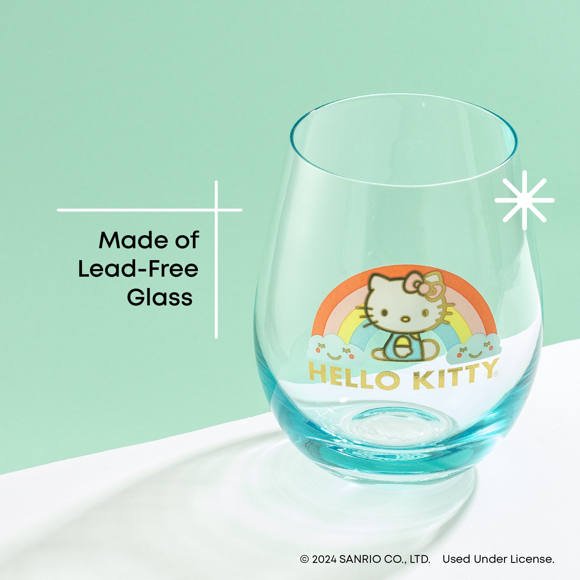 Hello Kitty® Sweet Rainbow Stemless Drinking Glasses