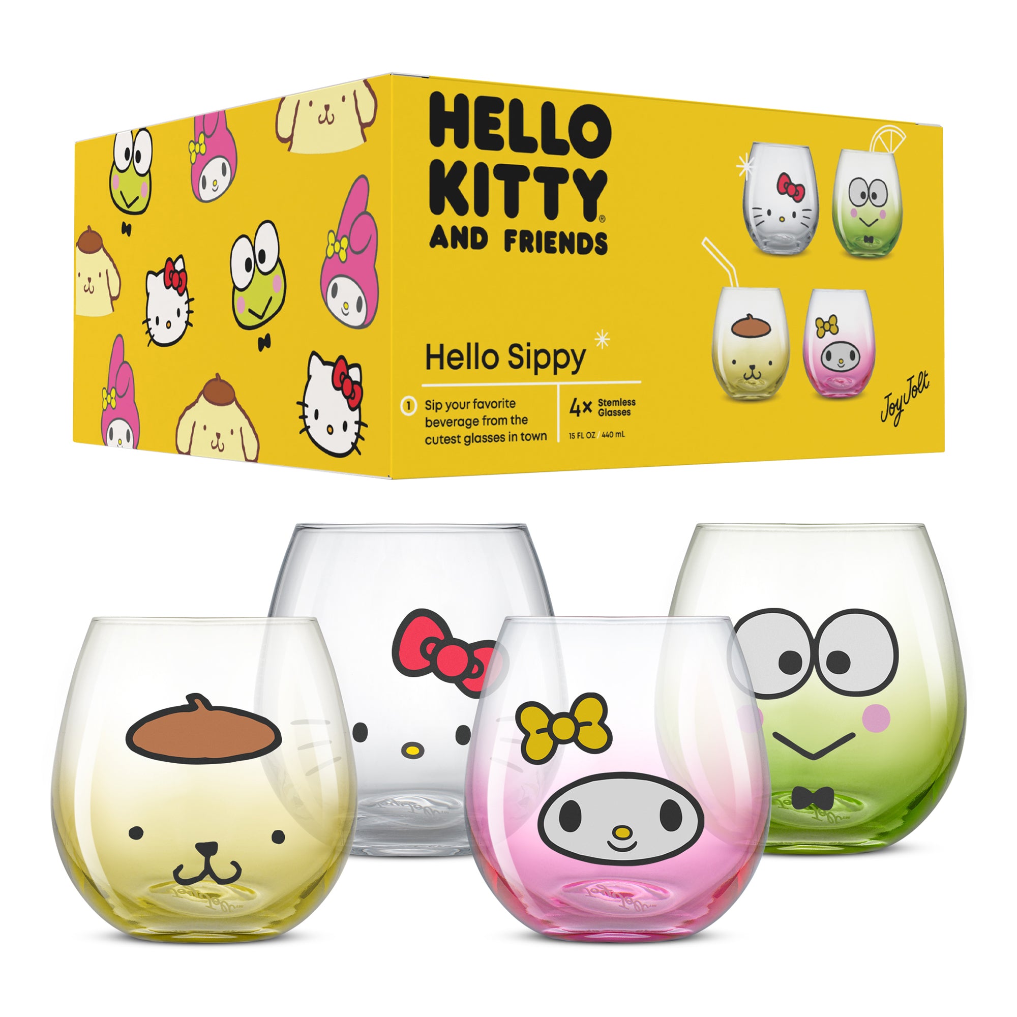 Hello Kitty® and Friends Hello Sippy Stemless Drinking Glasses