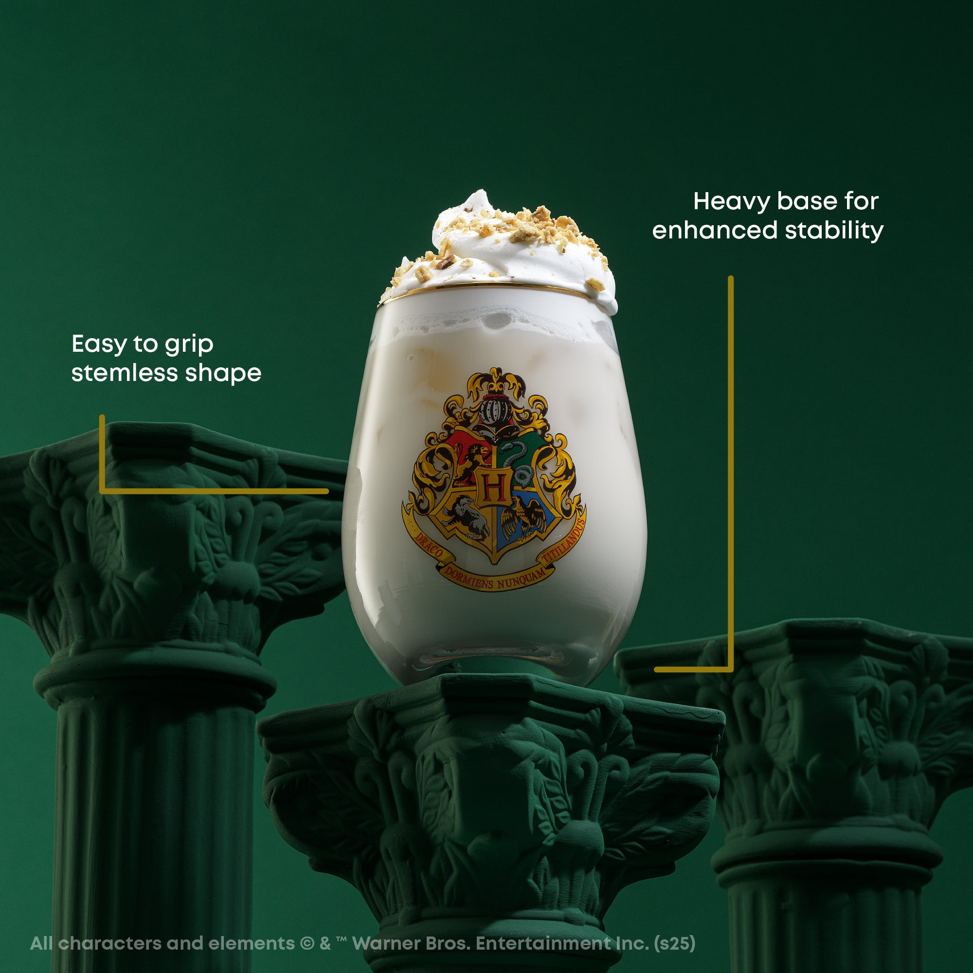 Harry Potter Hogwarts Heritage Stemless Drinking Glasses