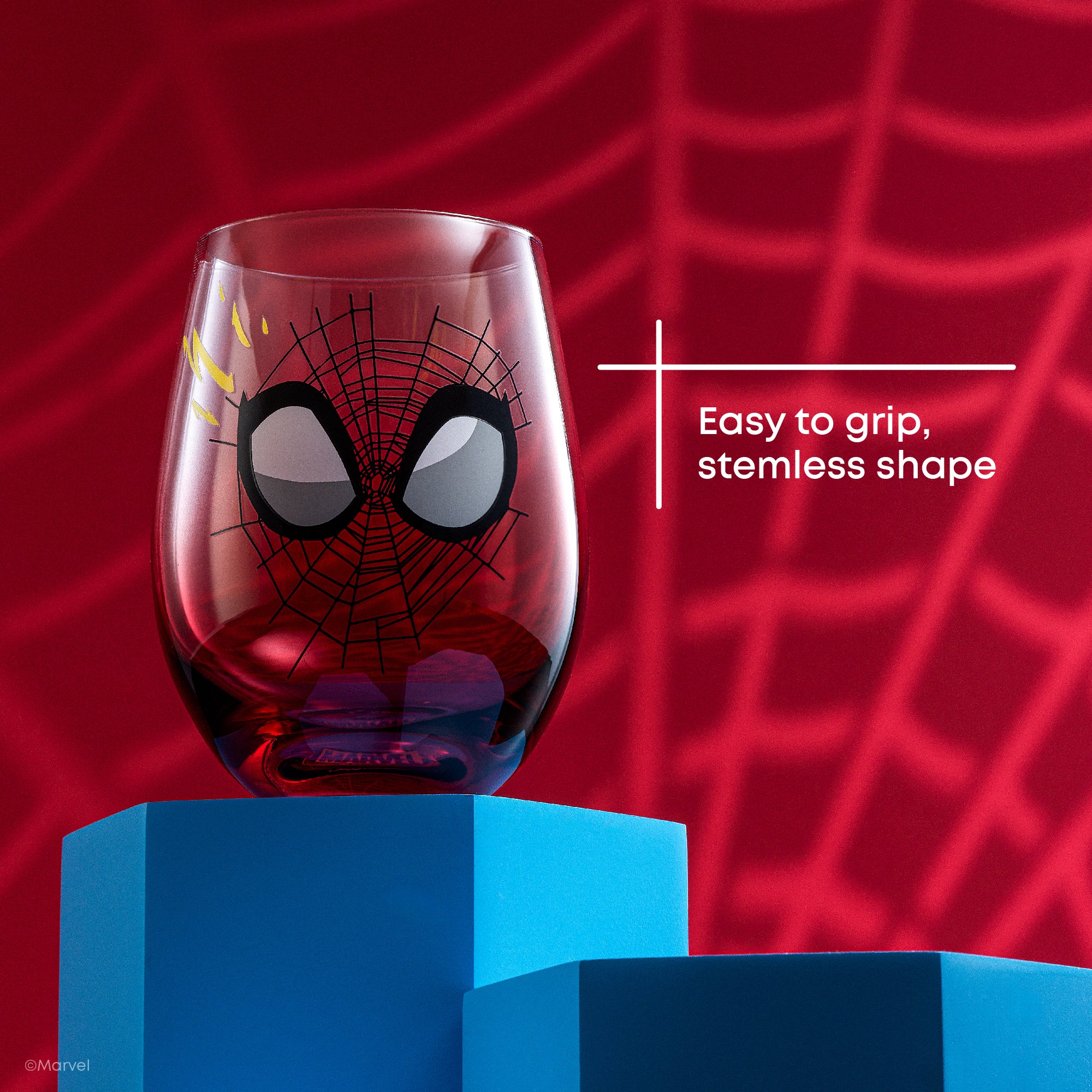 Marvel Spider-Man Spidey Sense Stemless Drinking Glasses