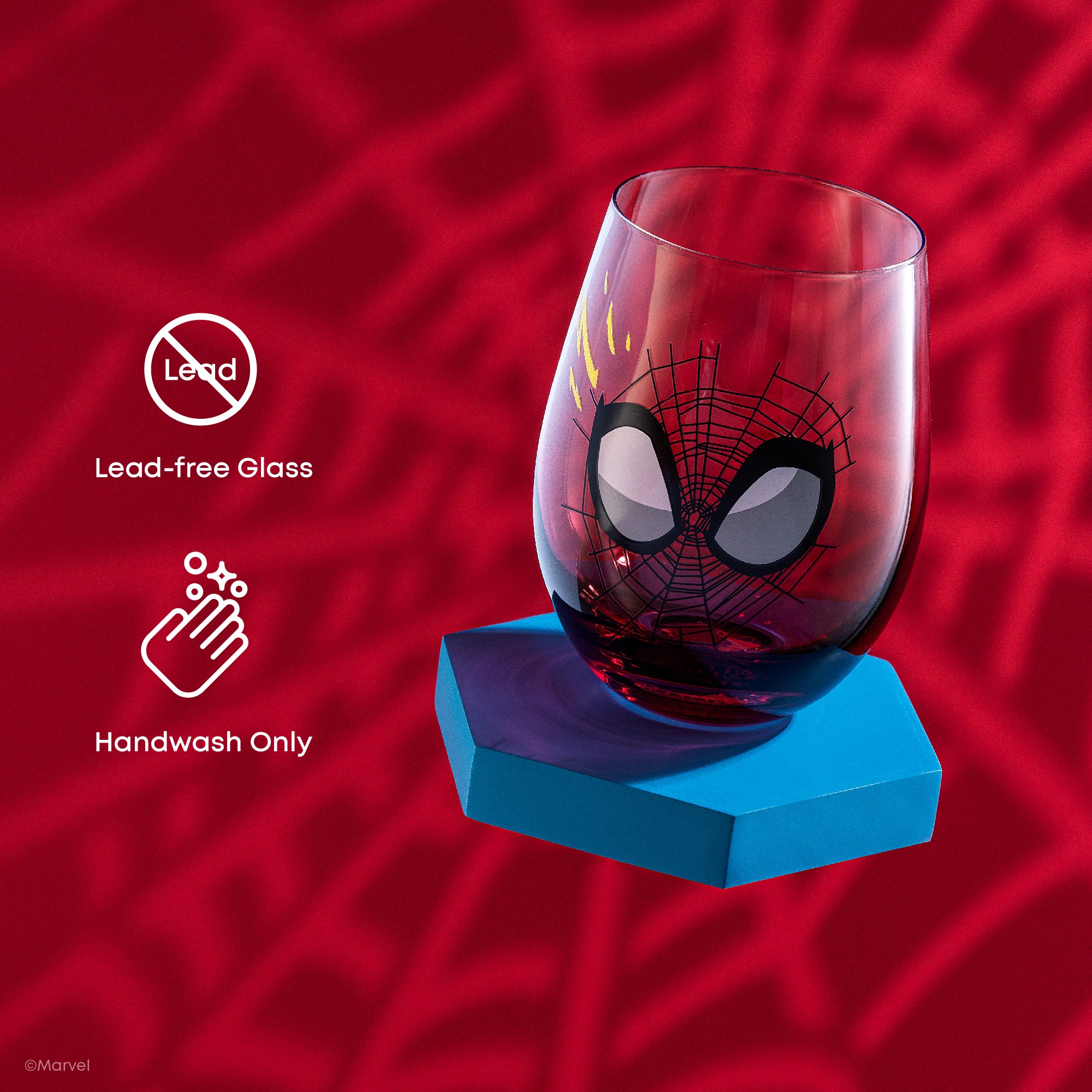 Marvel Spider-Man Spidey Sense Stemless Drinking Glasses