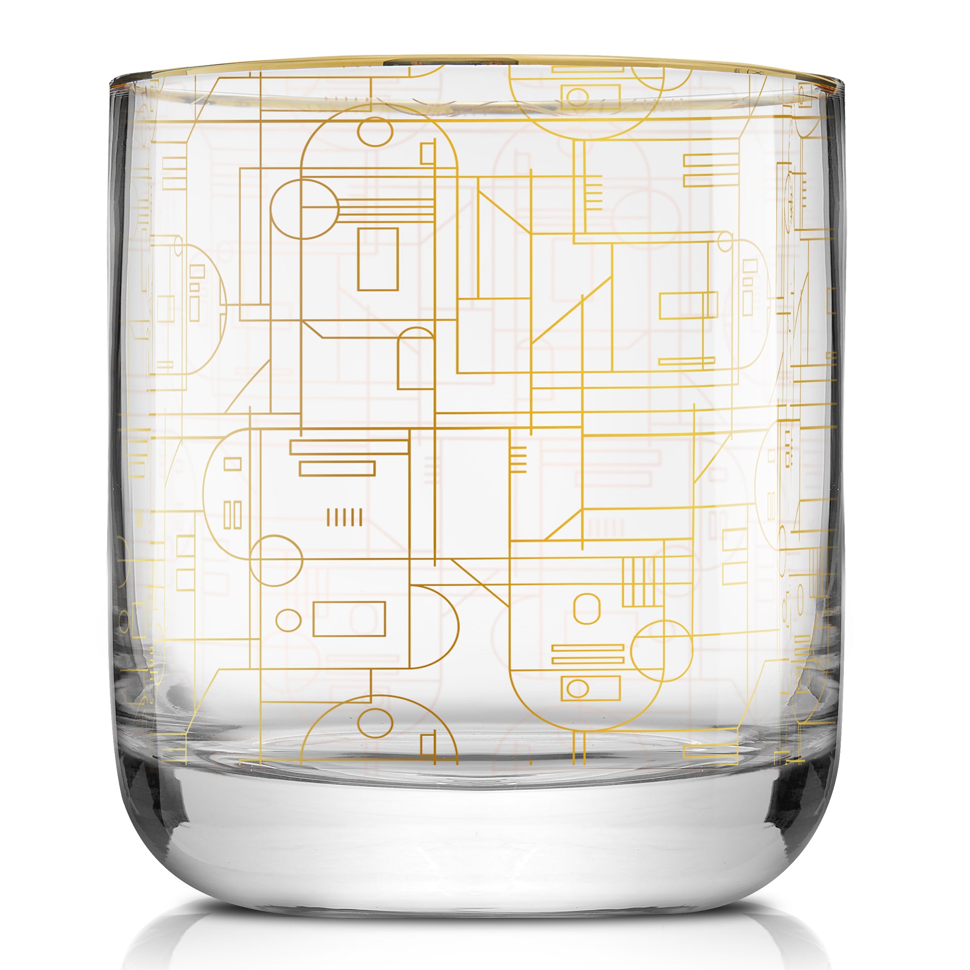 Star Wars Icon: R2D2 deco style double old fashion glass. 