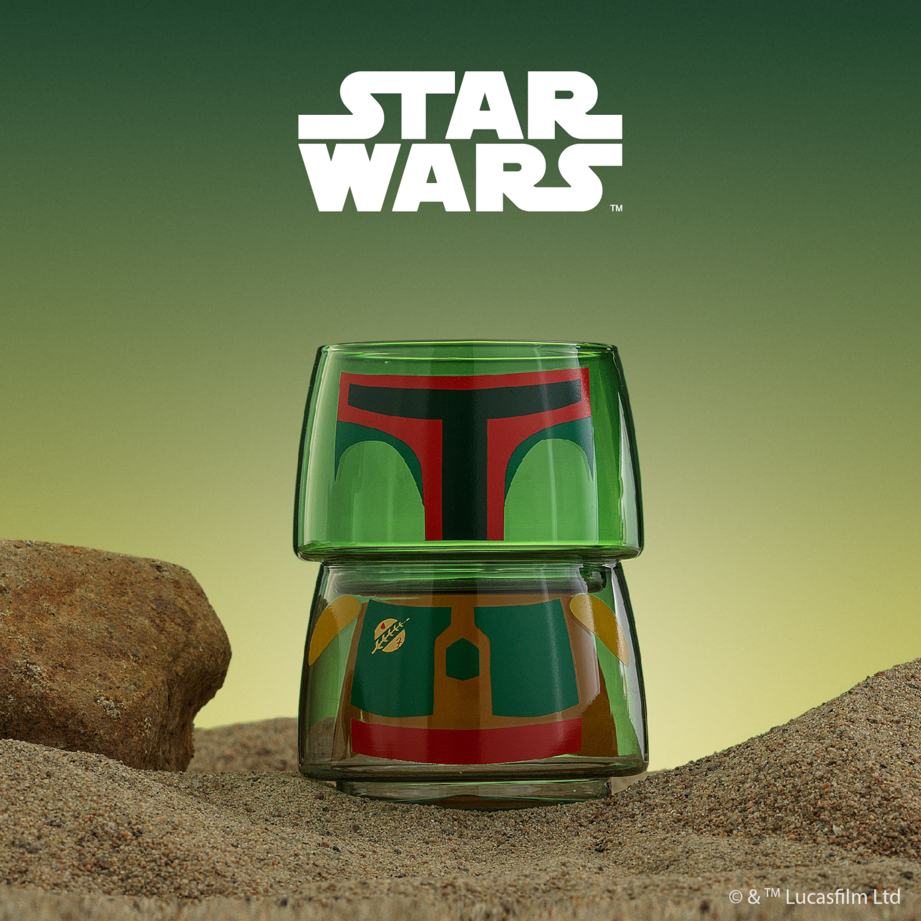 Star Wars™ Stackable Character Collection Boba Fett™ Stackable Glasses - 8 oz