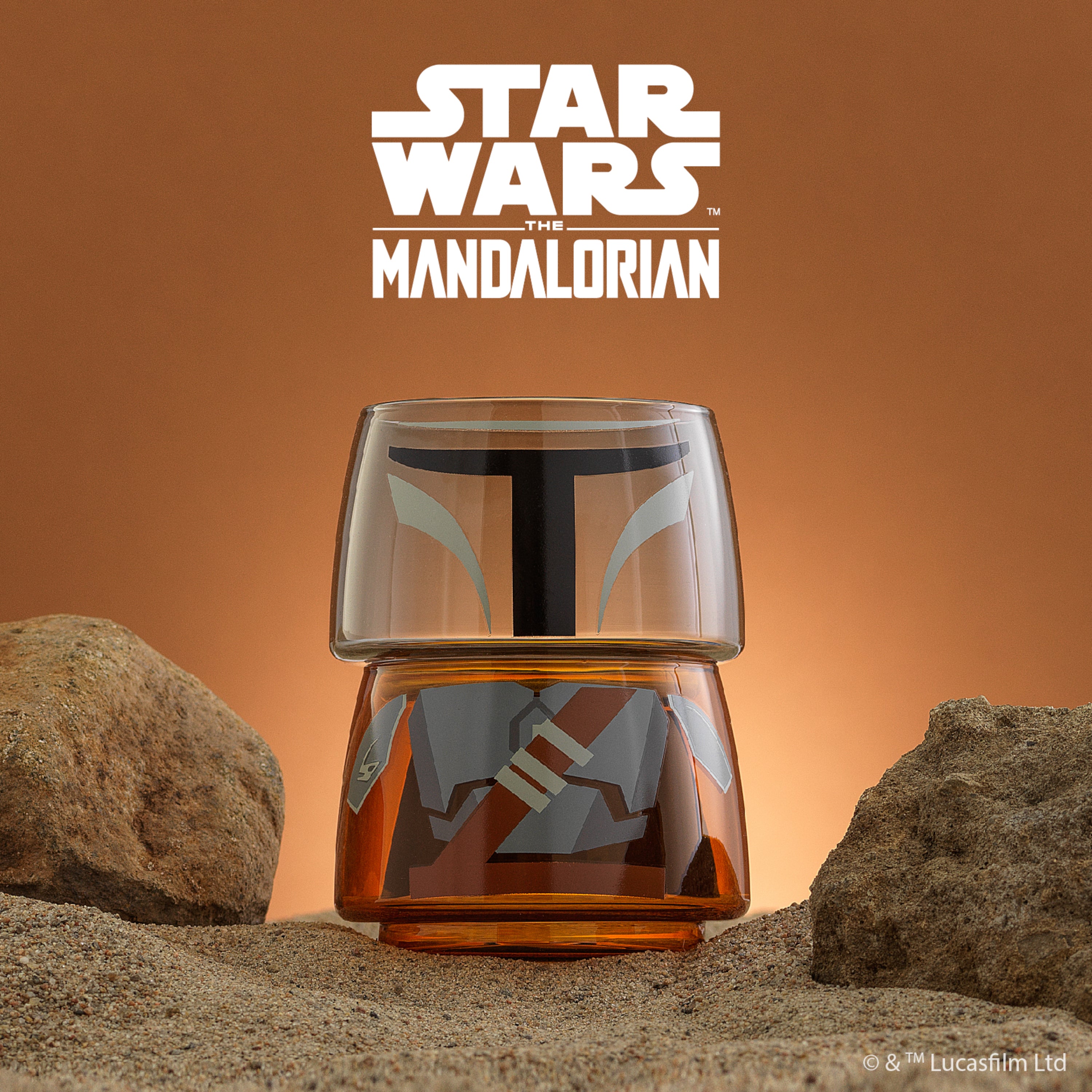 Star Wars™ Stackable Character Collection Mandalorian™ Stackable Glasses - 8 oz