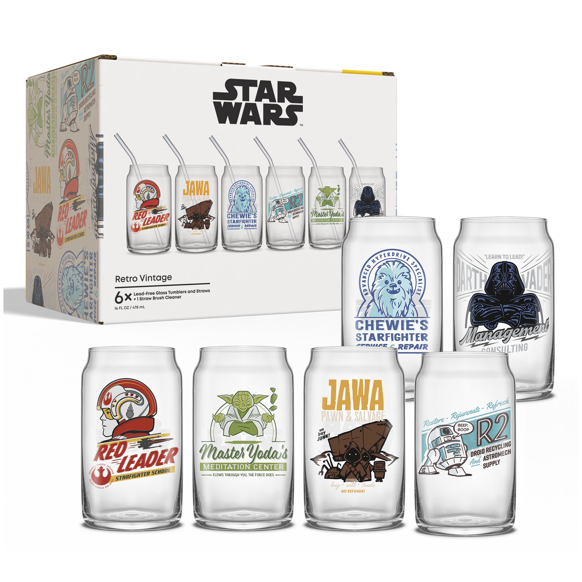 Star Wars™ Retro Vintage Tumbler Glasses