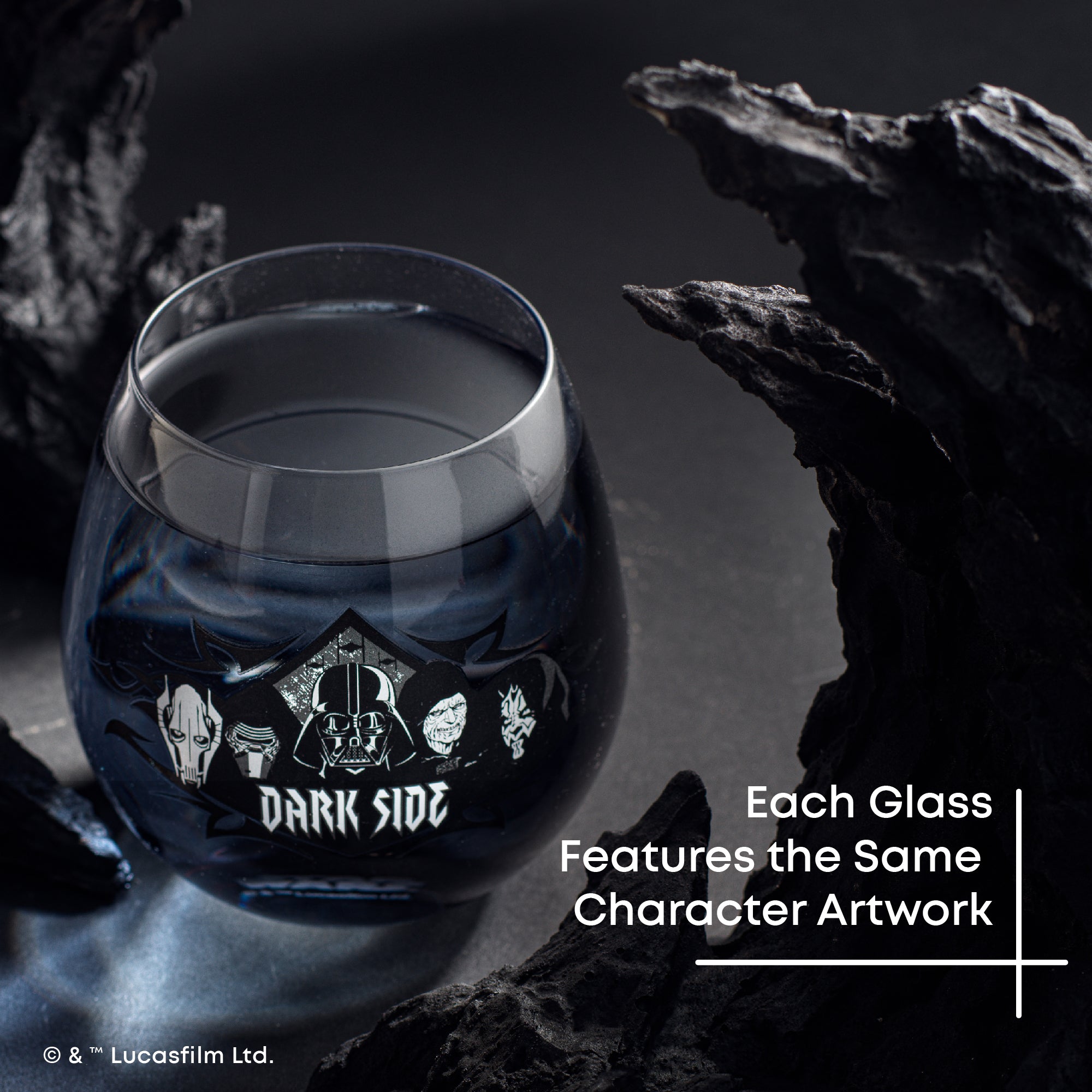 Star Wars™ Dark Side Stemless Drinking Glasses