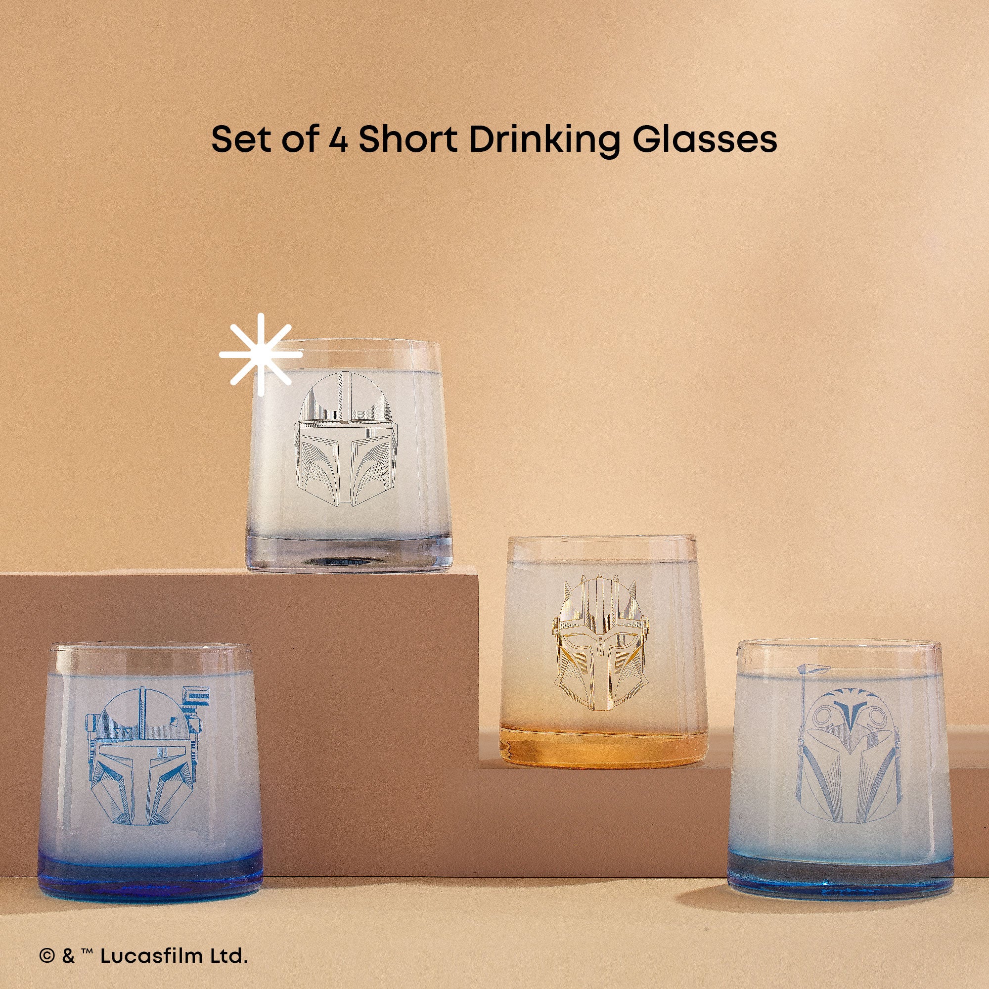 Star Wars™ The Mandalorians™ Short Drinking Glasses